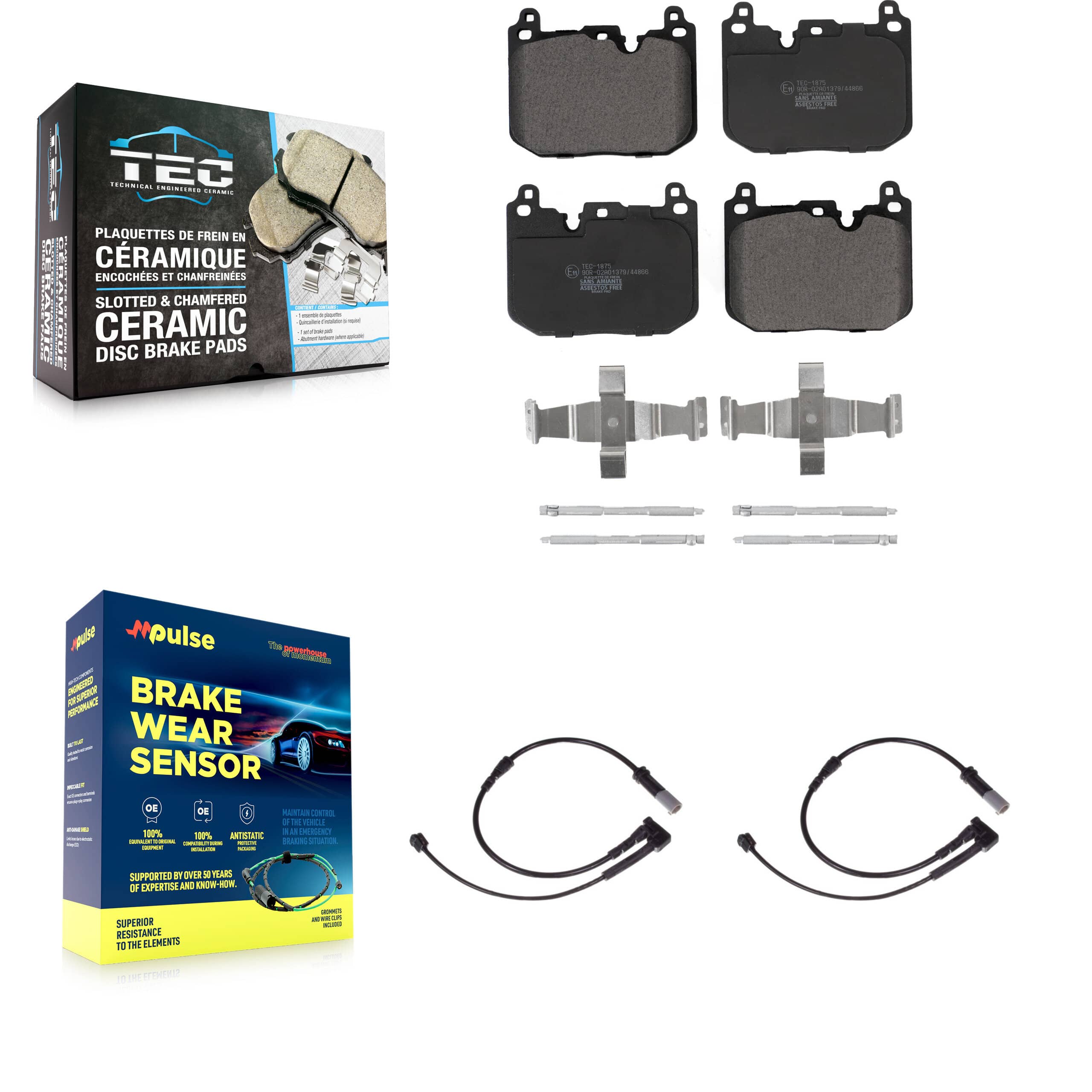 TEC - KTW-100874 - Front Disc Brake Pad Kits