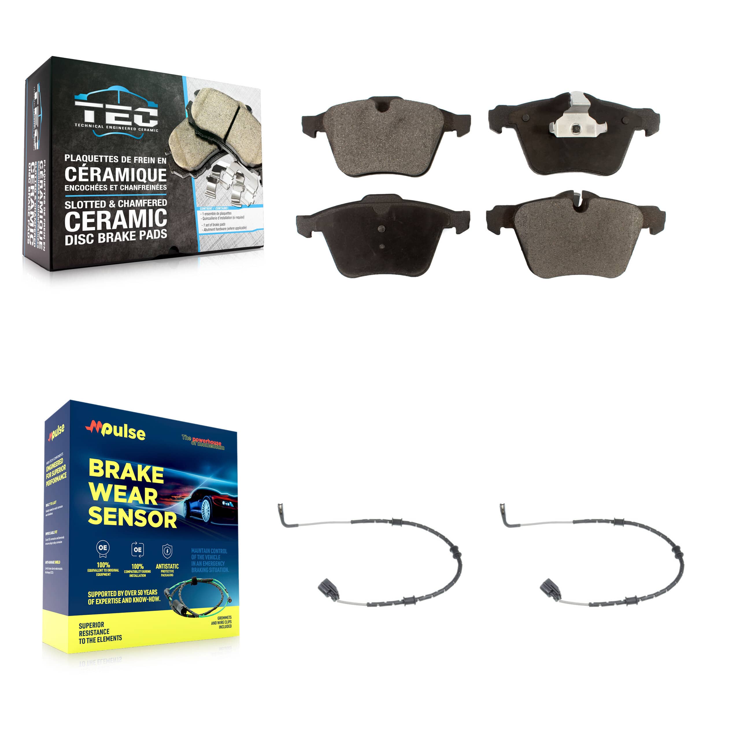 TEC - KTW-100884 - Front Disc Brake Pad Kits