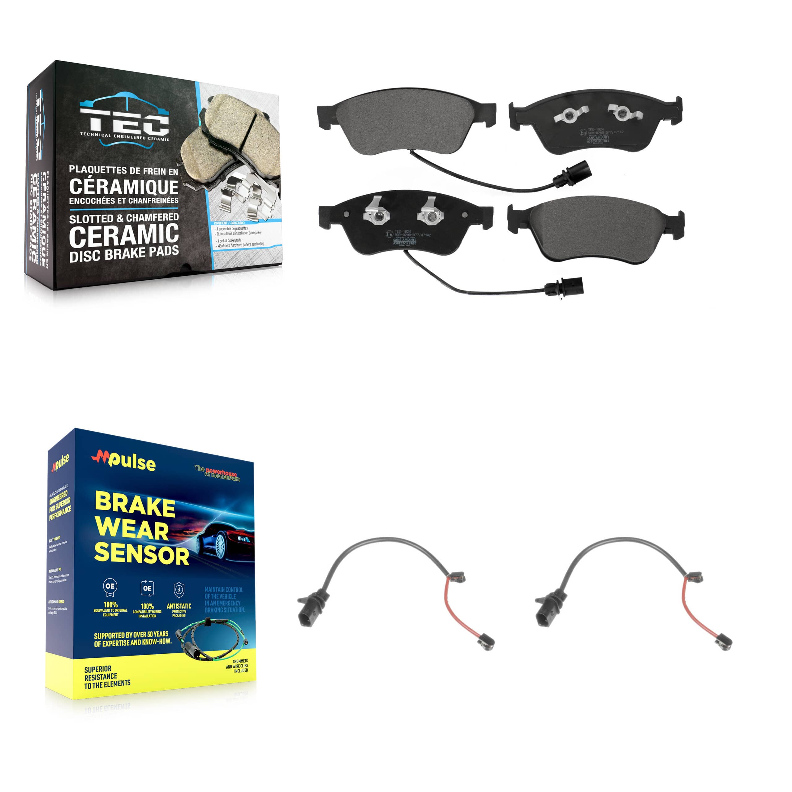 TEC - KTW-100902 - Front Disc Brake Pad Kits