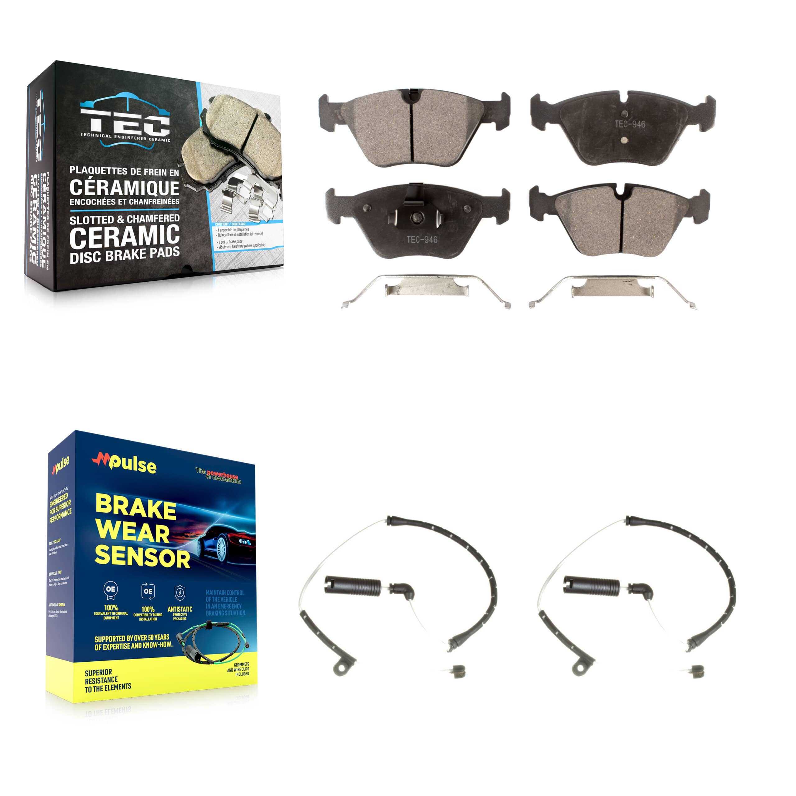 TEC - KTW-100912 - Front Disc Brake Pad Kits