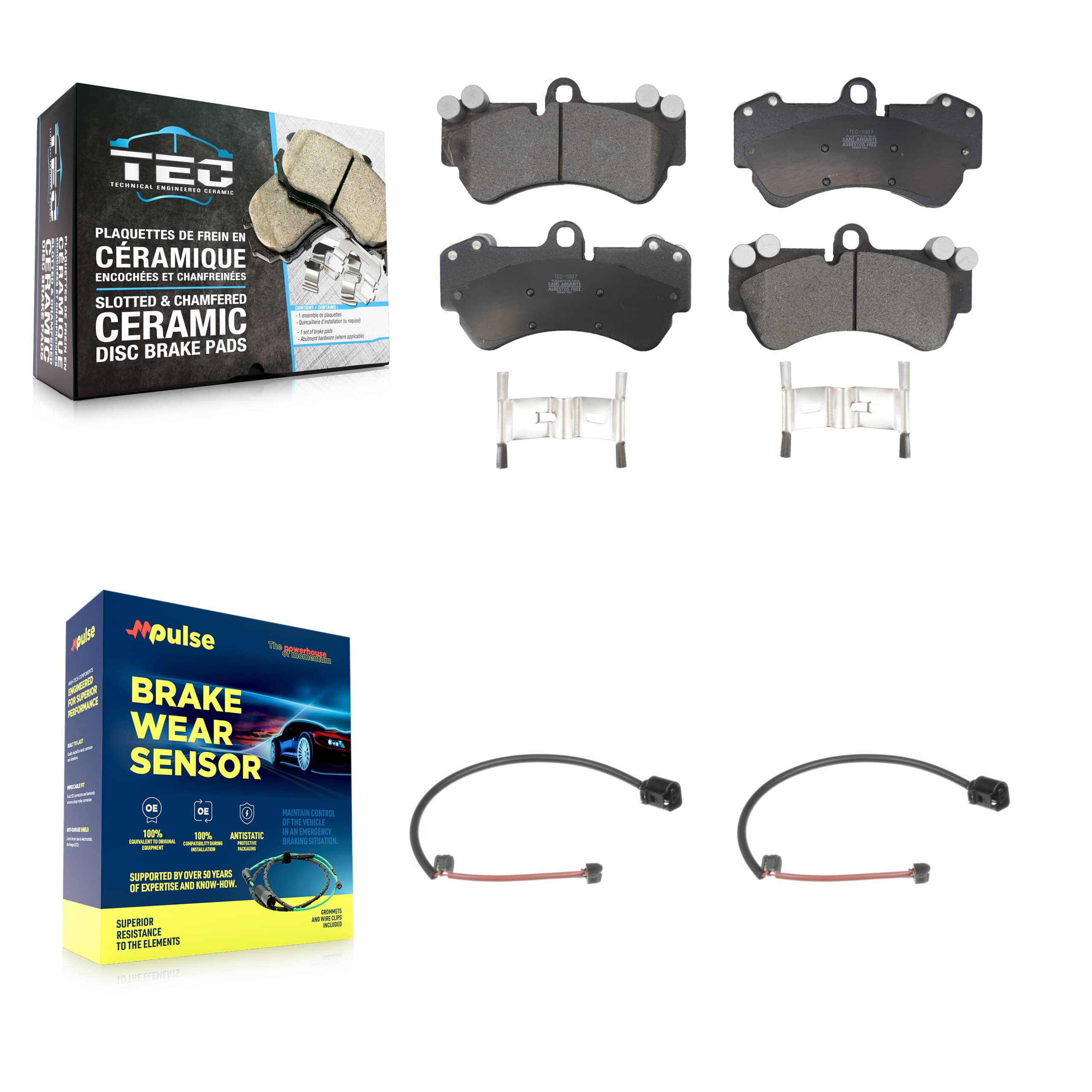 TEC - KTW-100937 - Front Disc Brake Pad Kits