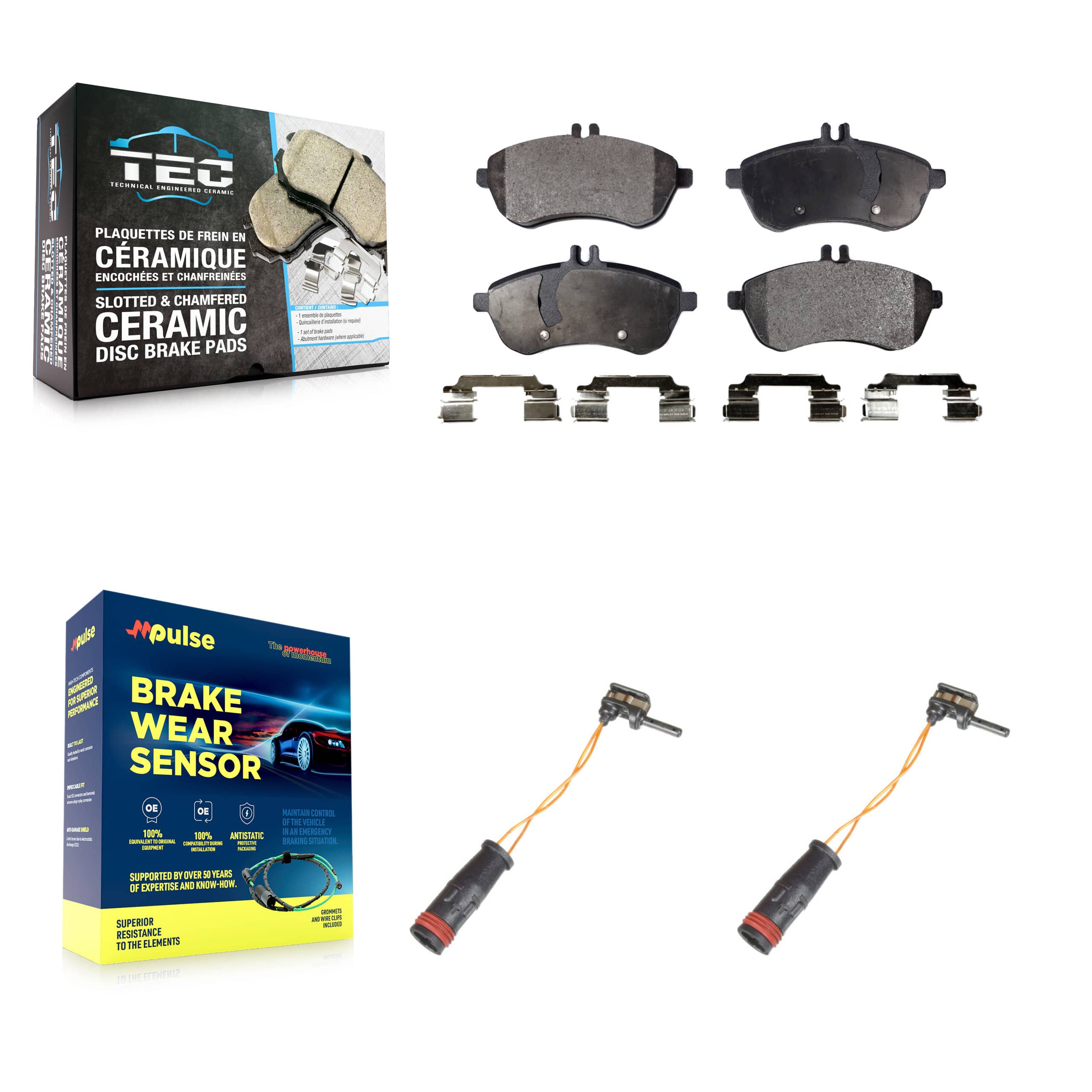 TEC - KTW-101005 - Front Disc Brake Pad Kits