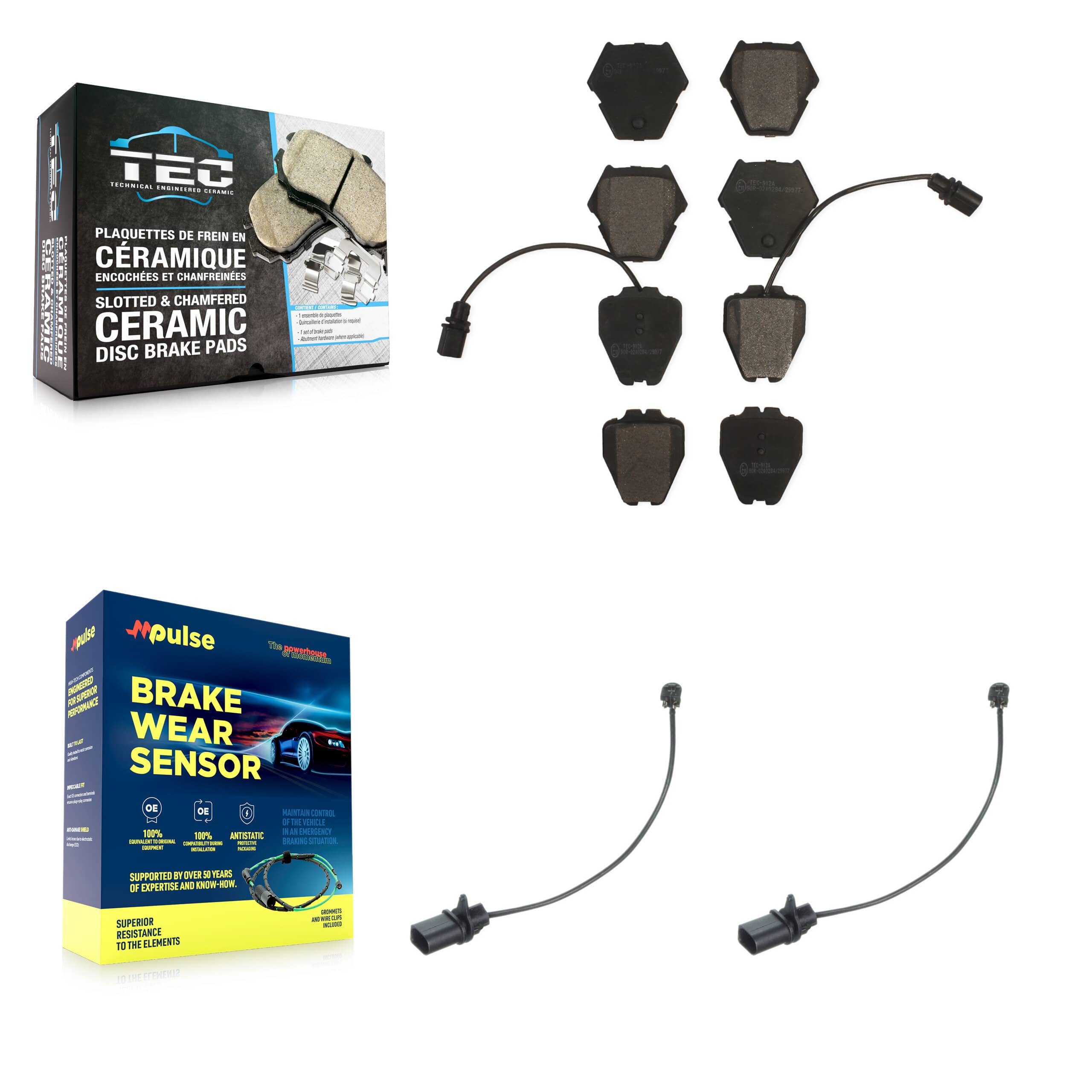 TEC - KTW-101050 - Front Disc Brake Pad Kits