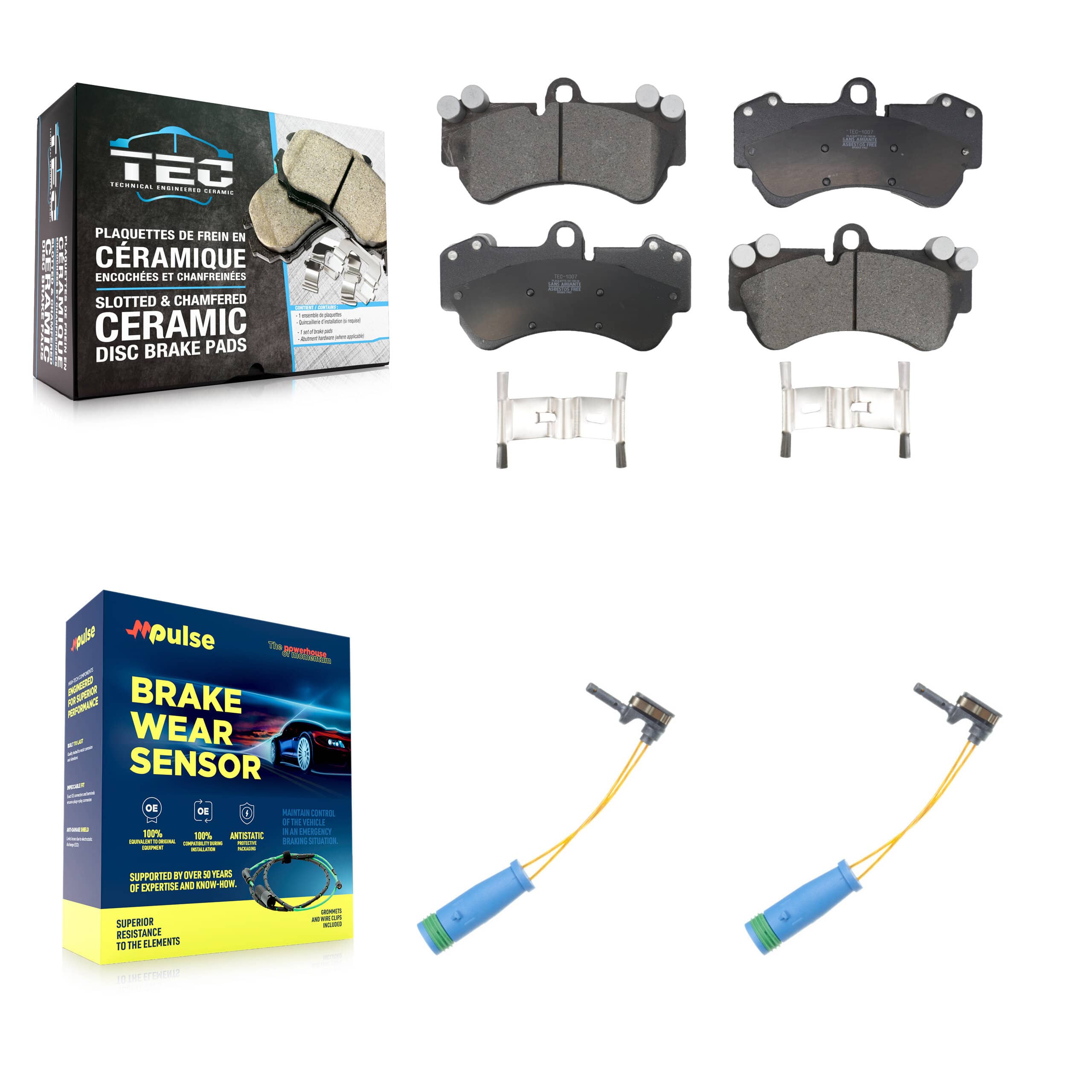 TEC - KTW-101062 - Front Disc Brake Pad Kits