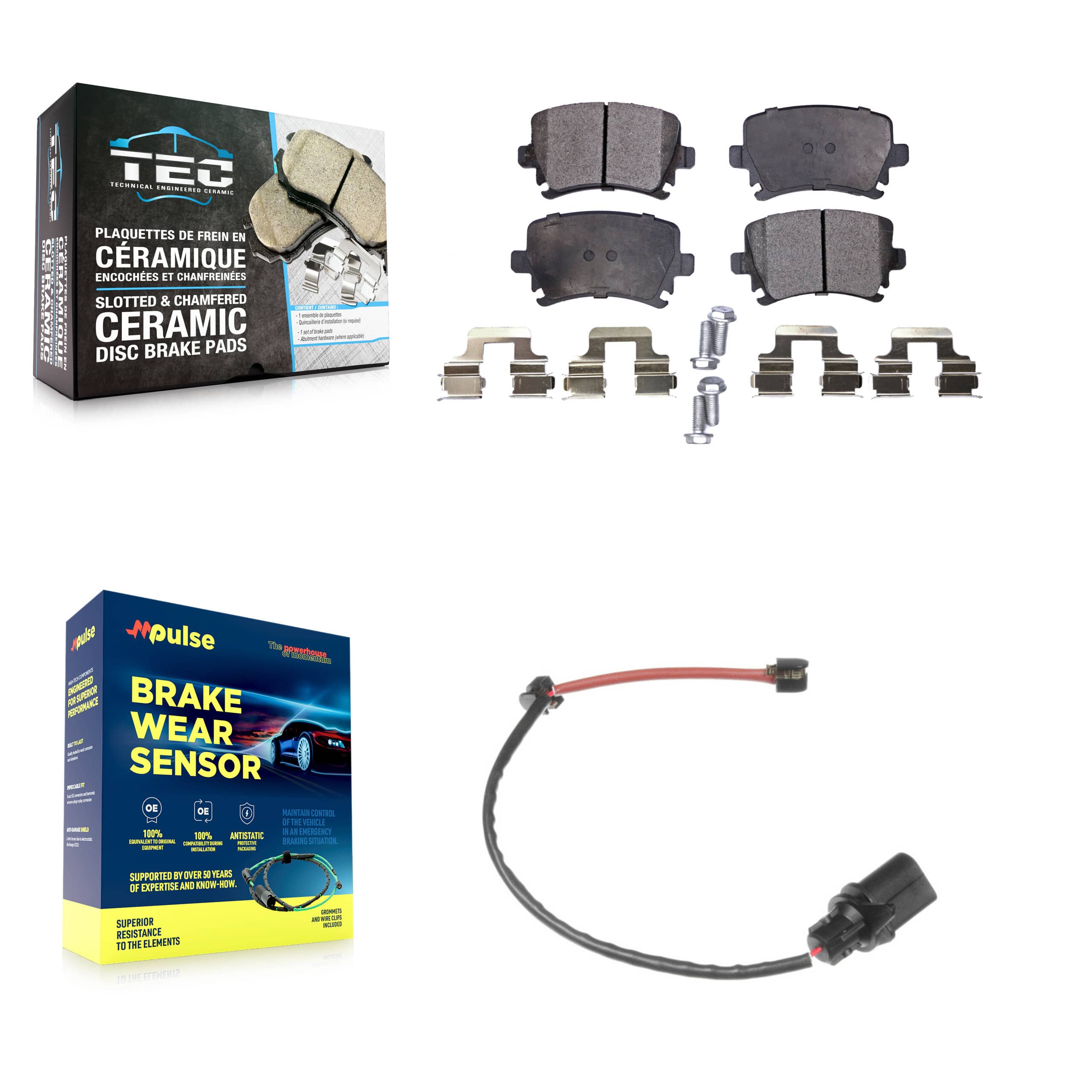 TEC - KTW-101098 - Rear Disc Brake Pad Kits