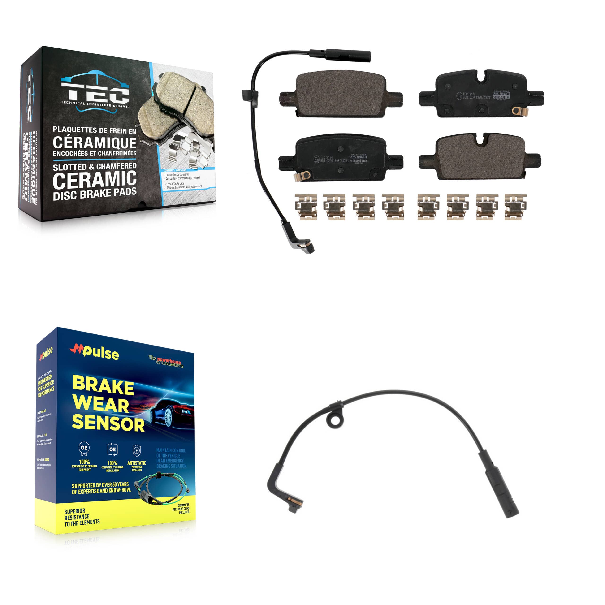 TEC - KTW-101109 - Rear Disc Brake Pad Kits