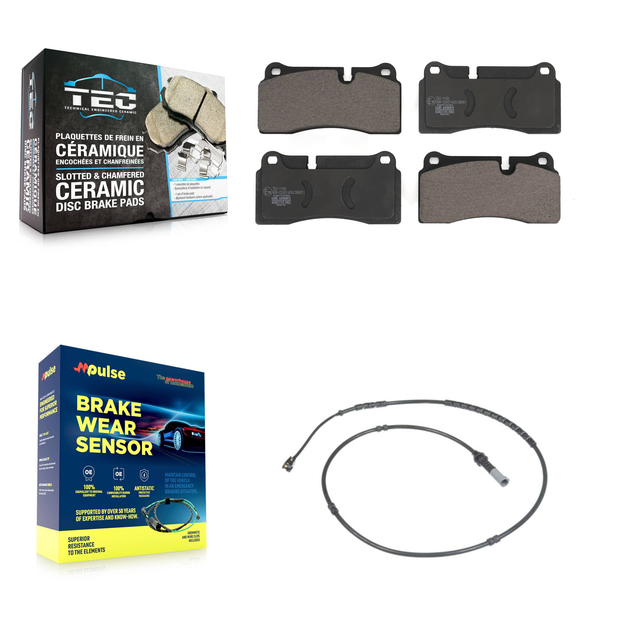 TEC - KTW-101136 - Rear Disc Brake Pad Kits