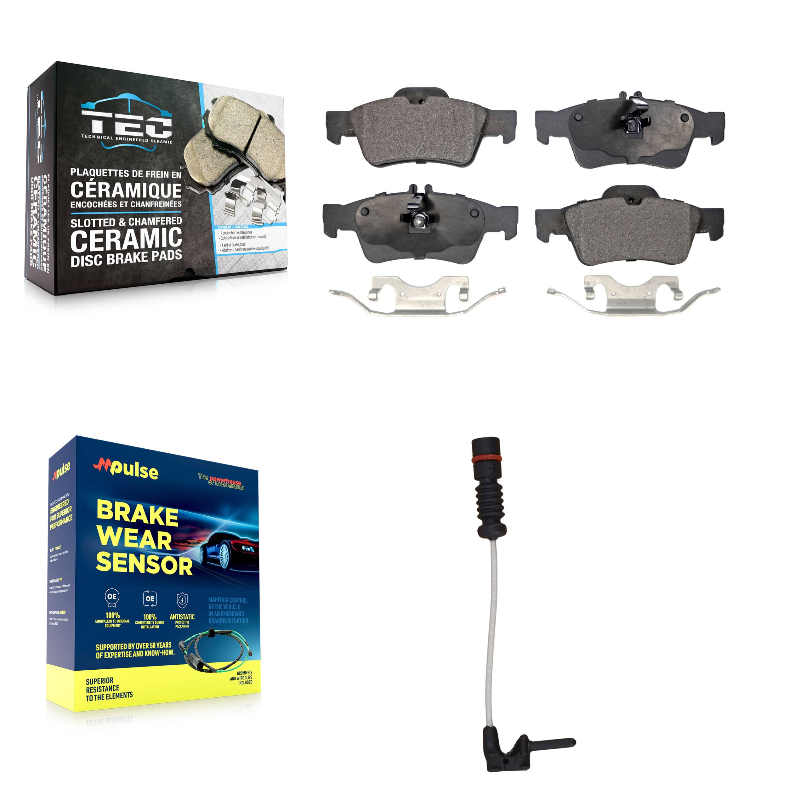 TEC - KTW-101152 - Rear Disc Brake Pad Kits