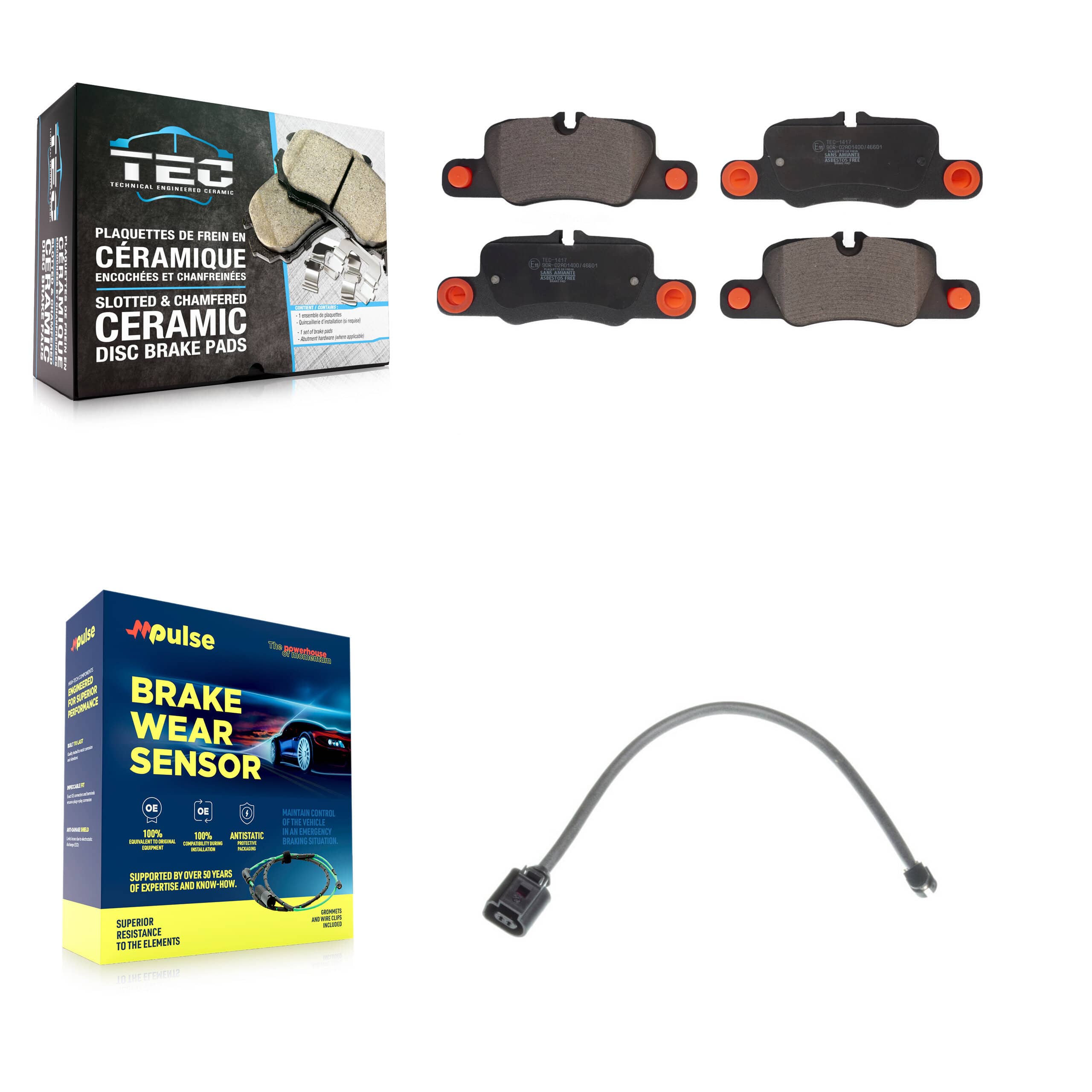 TEC - KTW-101159 - Rear Disc Brake Pad Kits