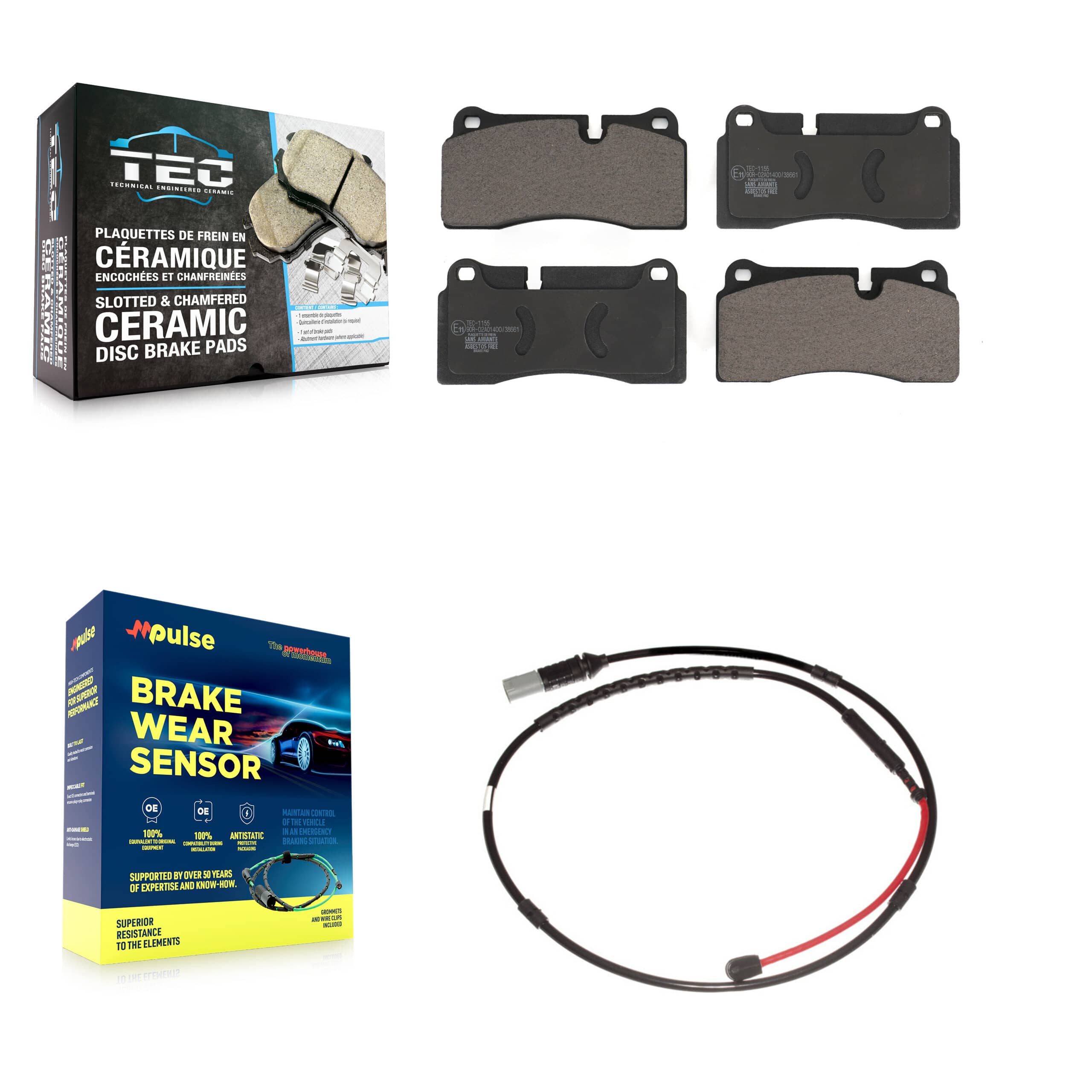 TEC - KTW-101165 - Rear Disc Brake Pad Kits