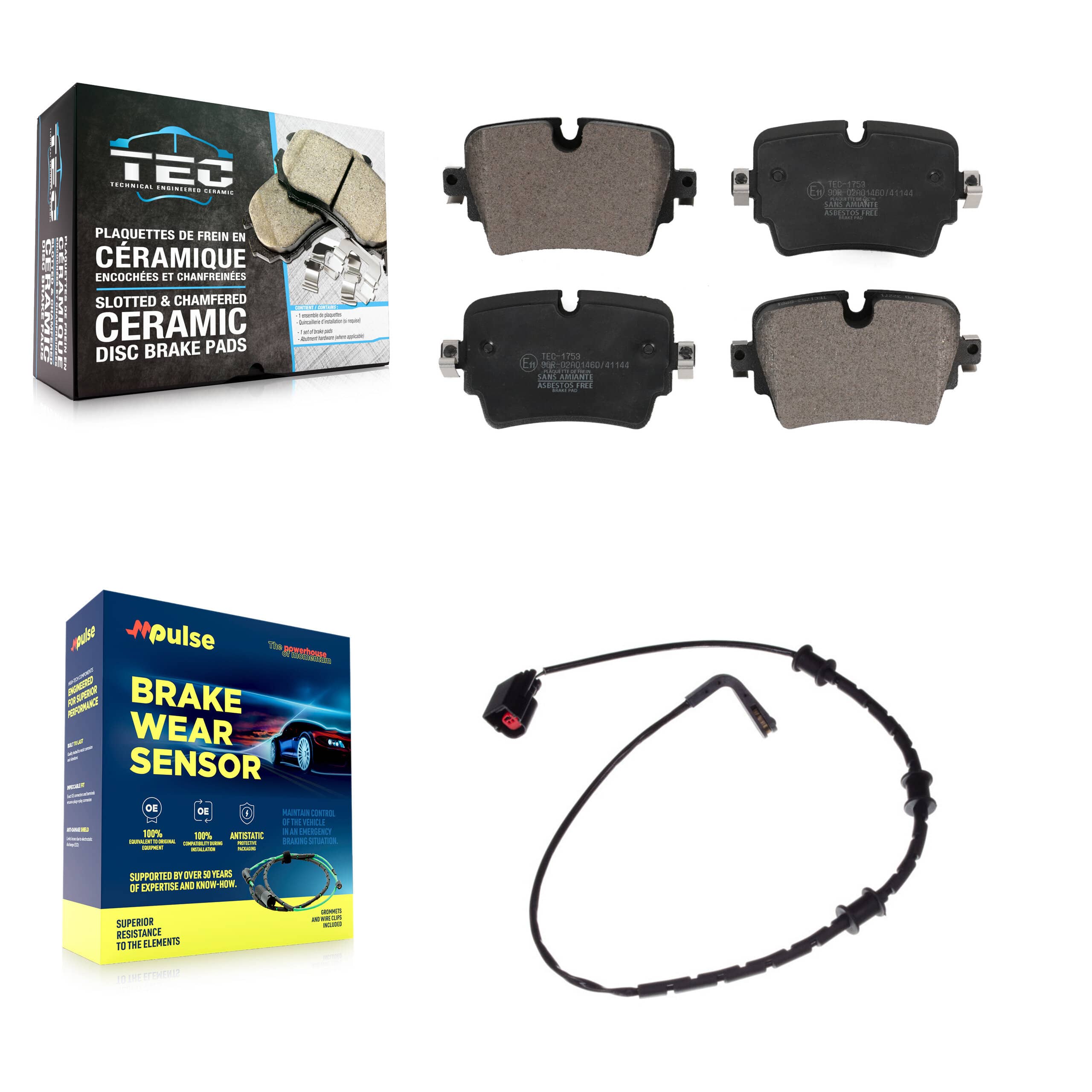 TEC - KTW-101167 - Rear Disc Brake Pad Kits
