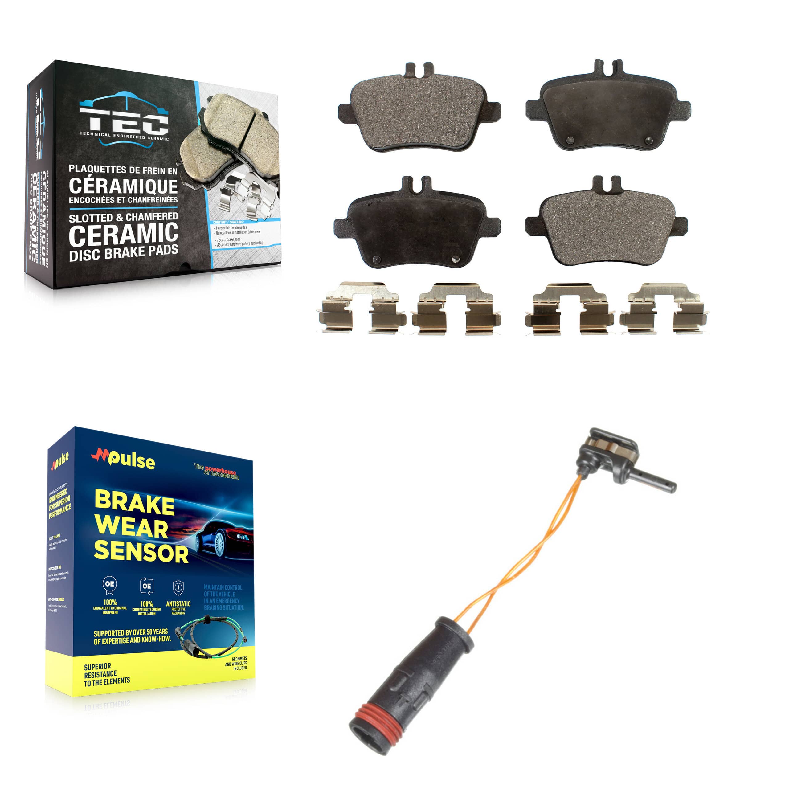 TEC - KTW-101187 - Rear Disc Brake Pad Kits