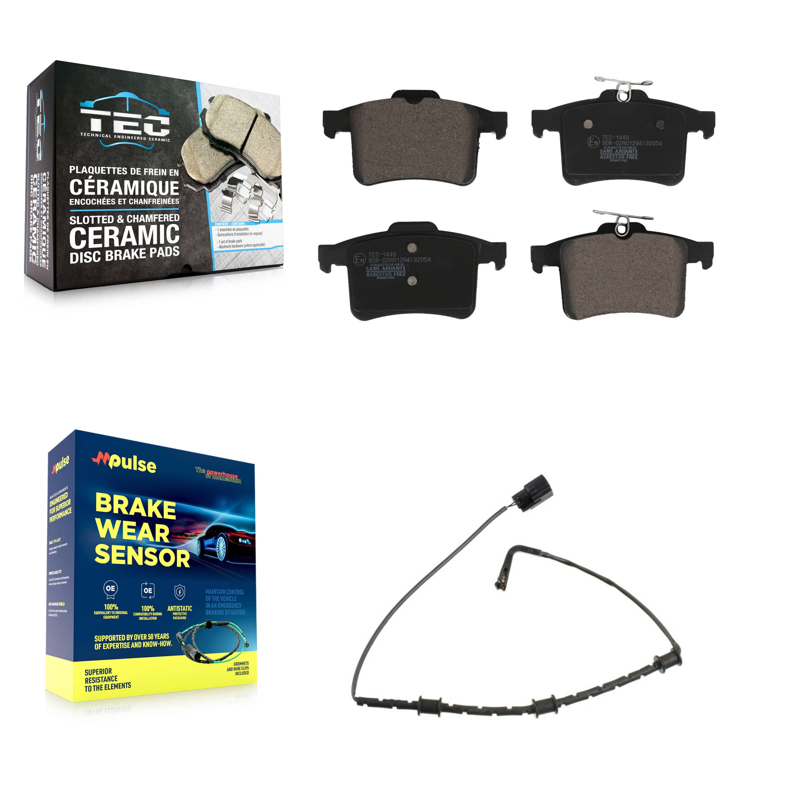 TEC - KTW-101203 - Rear Disc Brake Pad Kits