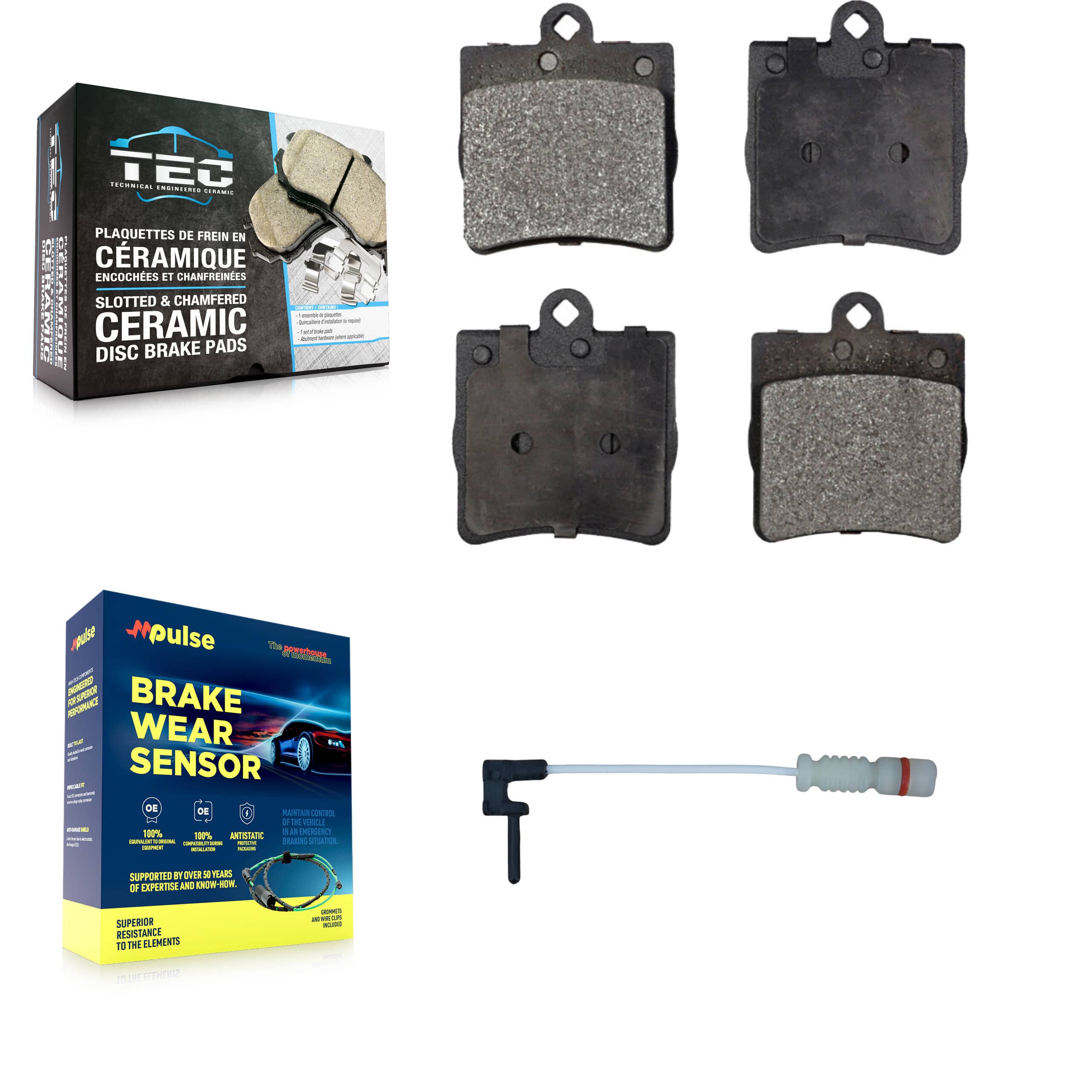 TEC - KTW-101238 - Rear Disc Brake Pad Kits