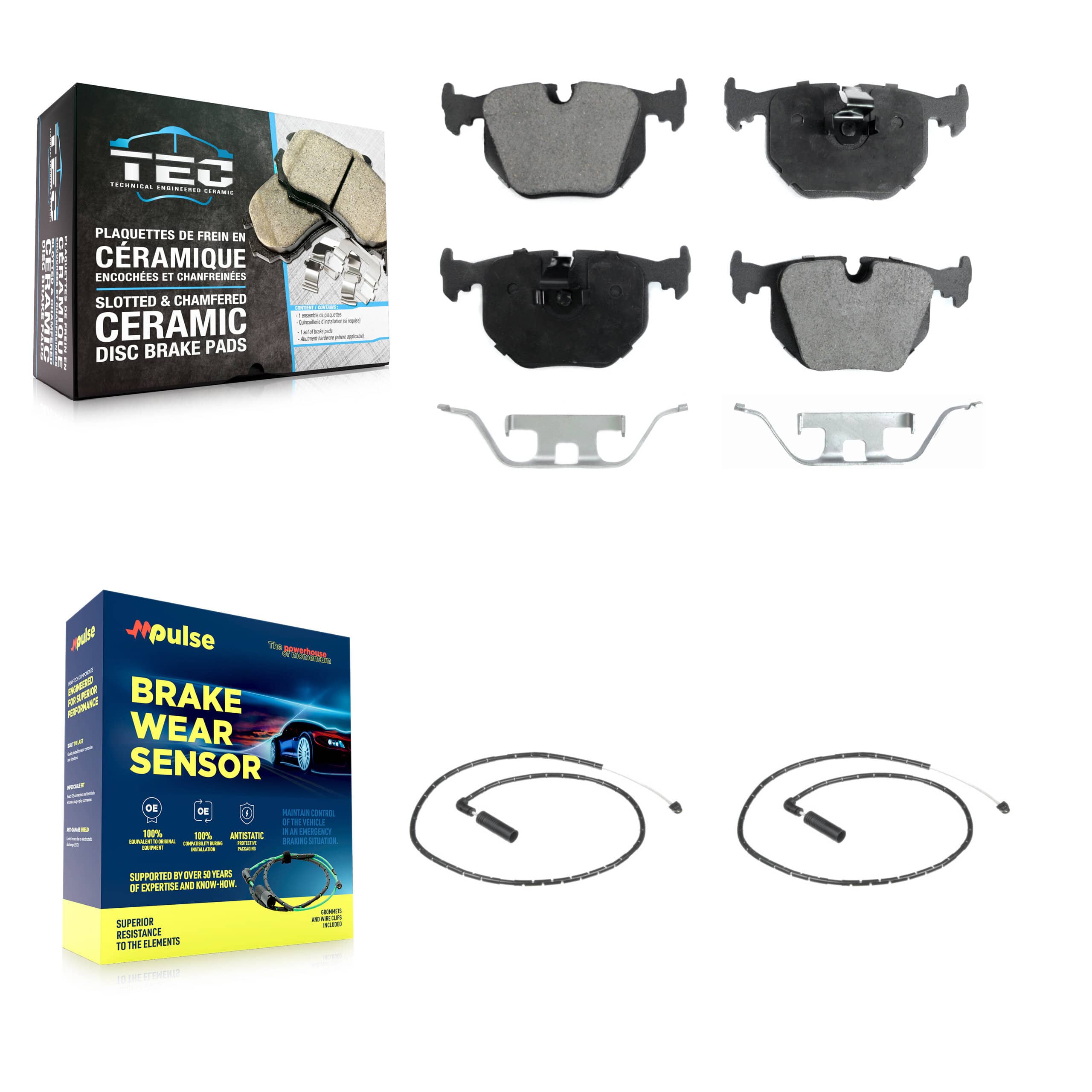 TEC - KTW-101244 - Rear Disc Brake Pad Kits