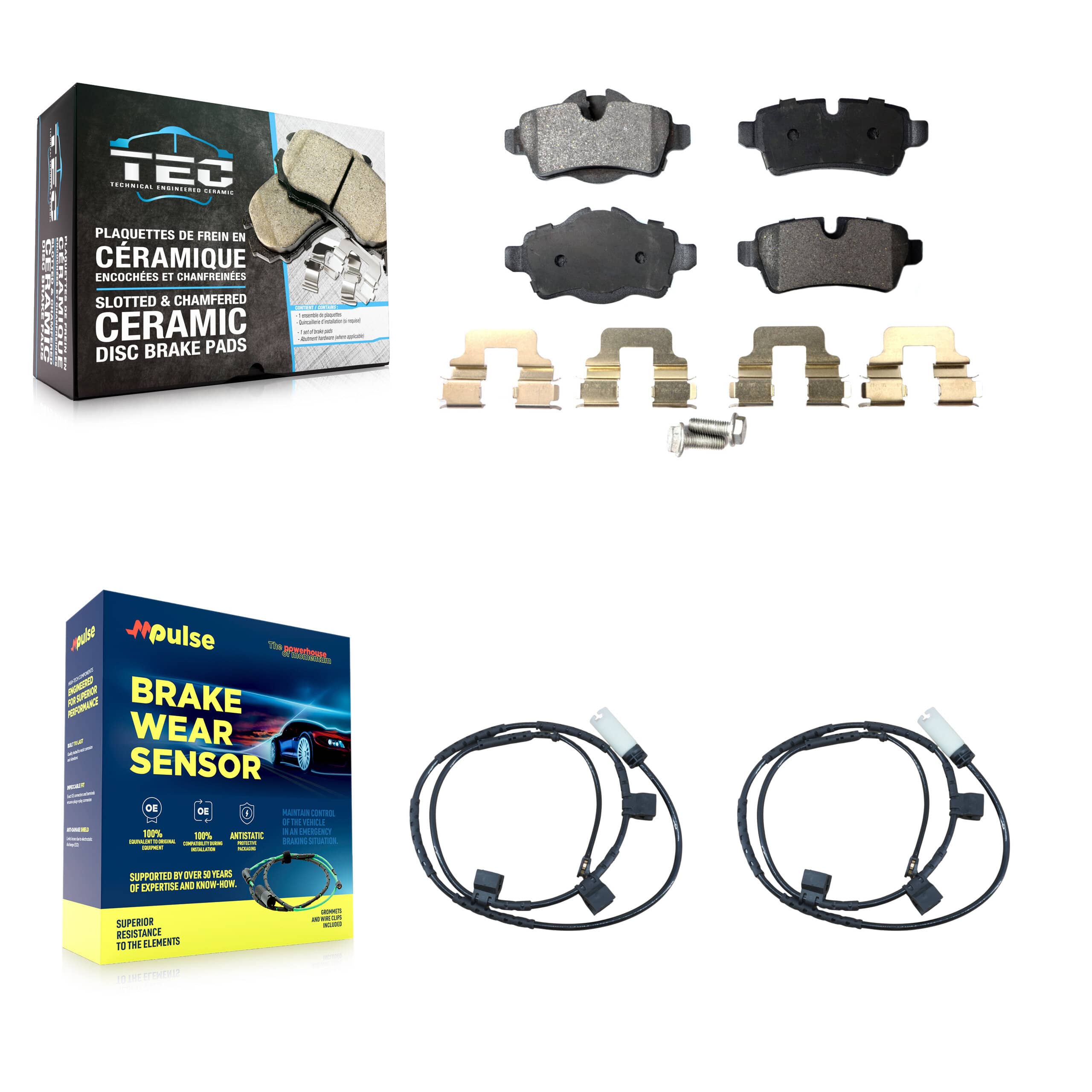 TEC - KTW-101261 - Rear Disc Brake Pad Kits