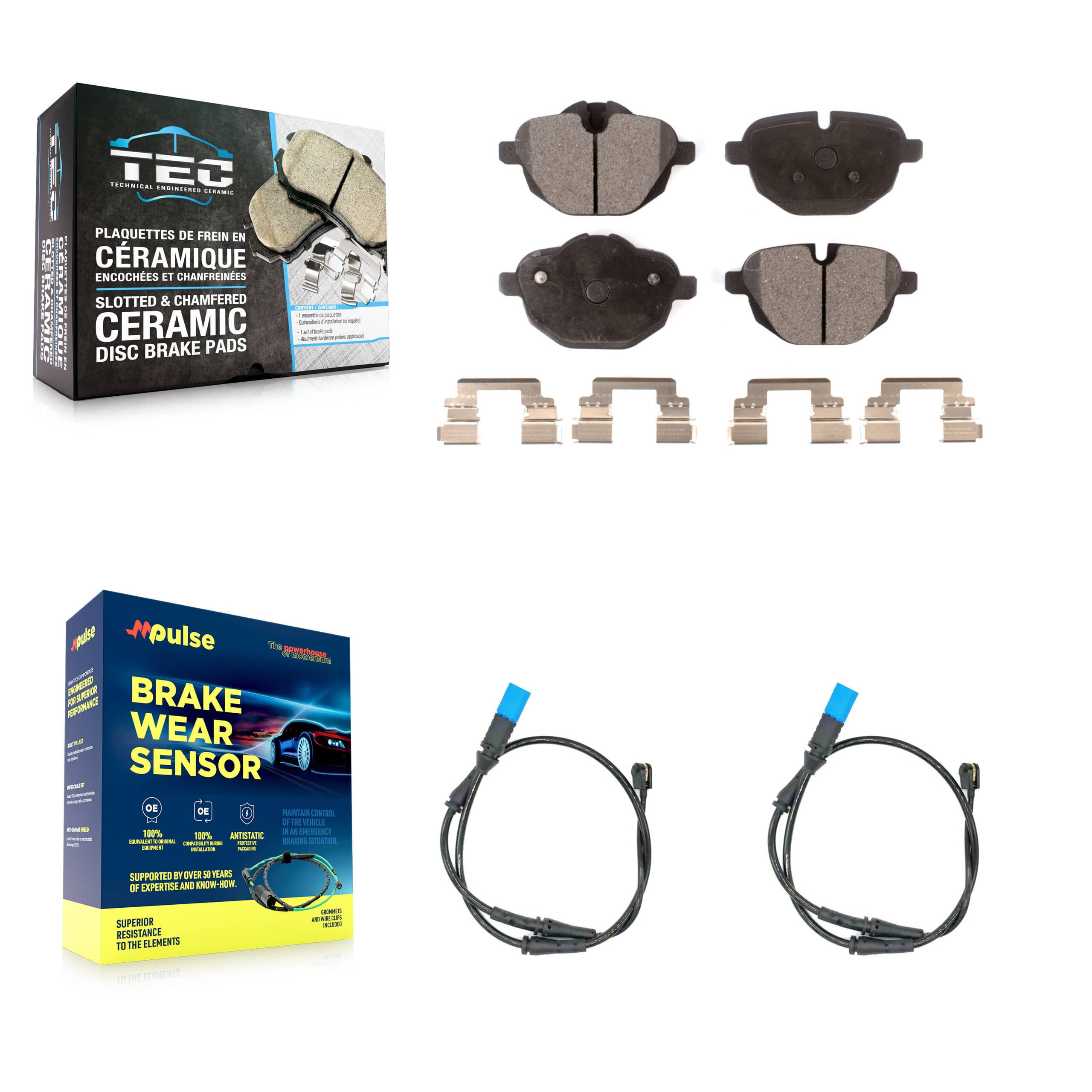 TEC - KTW-101286 - Rear Disc Brake Pad Kits