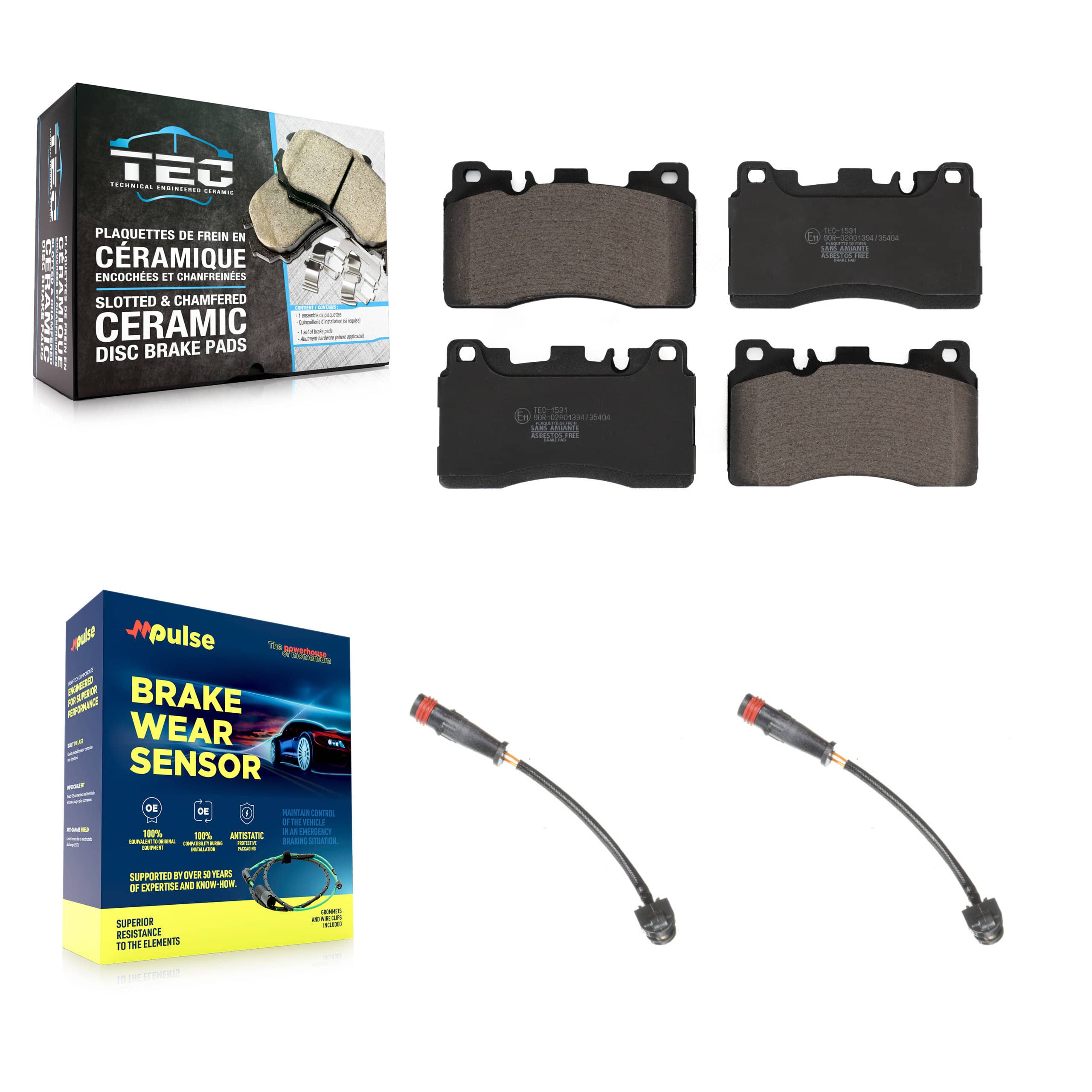 TEC - KTW-101303 - Rear Disc Brake Pad Kits
