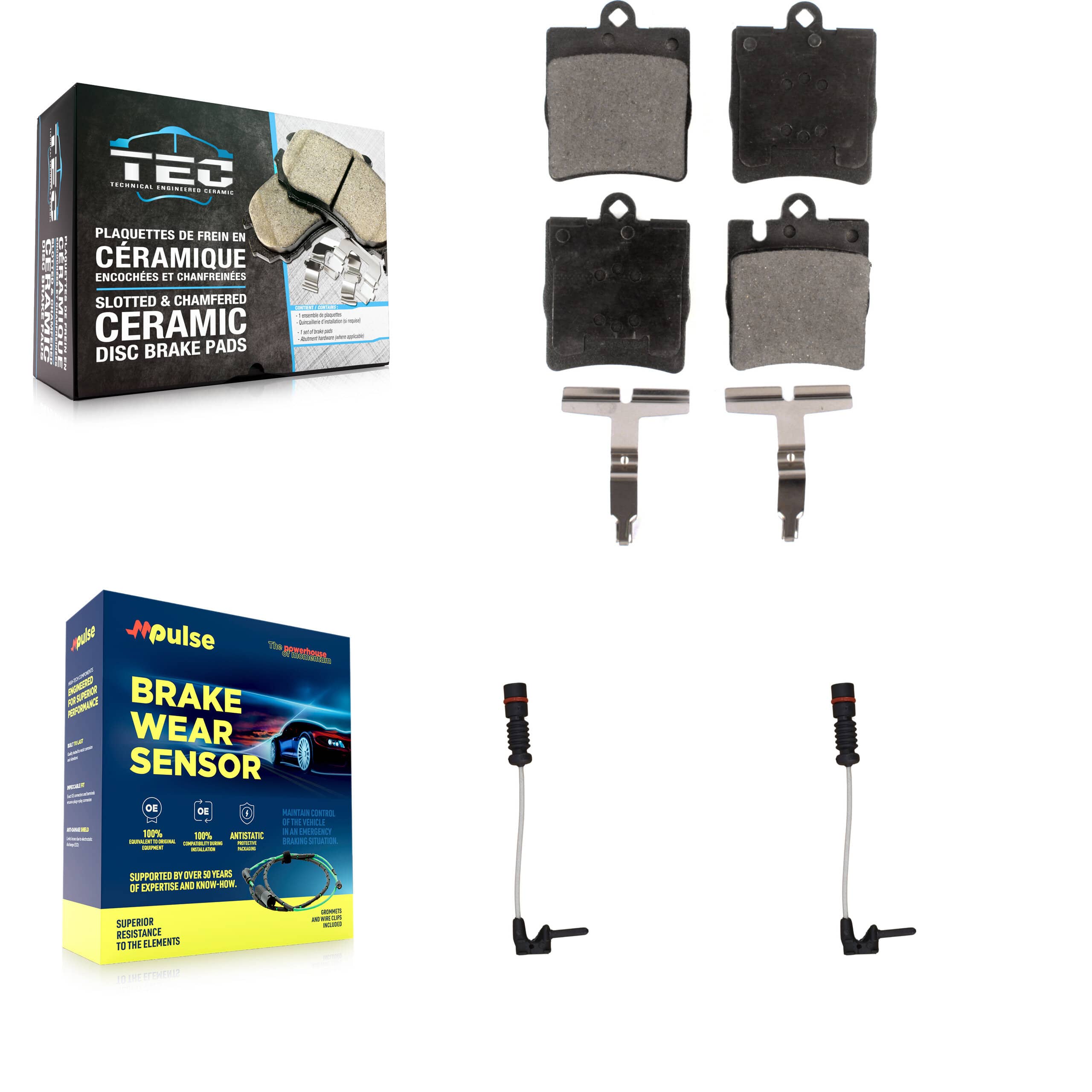 TEC - KTW-101308 - Rear Disc Brake Pad Kits