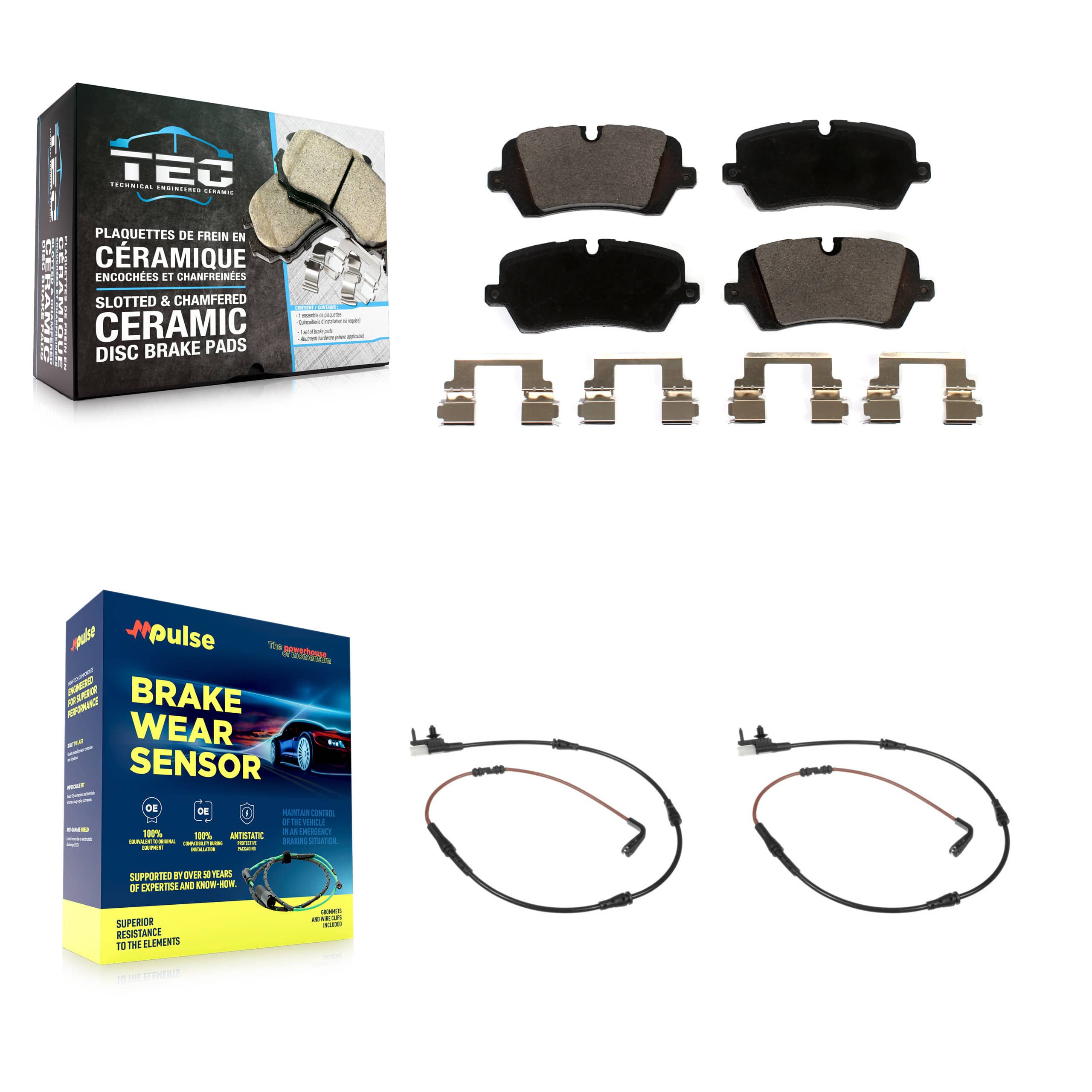 TEC - KTW-101312 - Rear Disc Brake Pad Kits