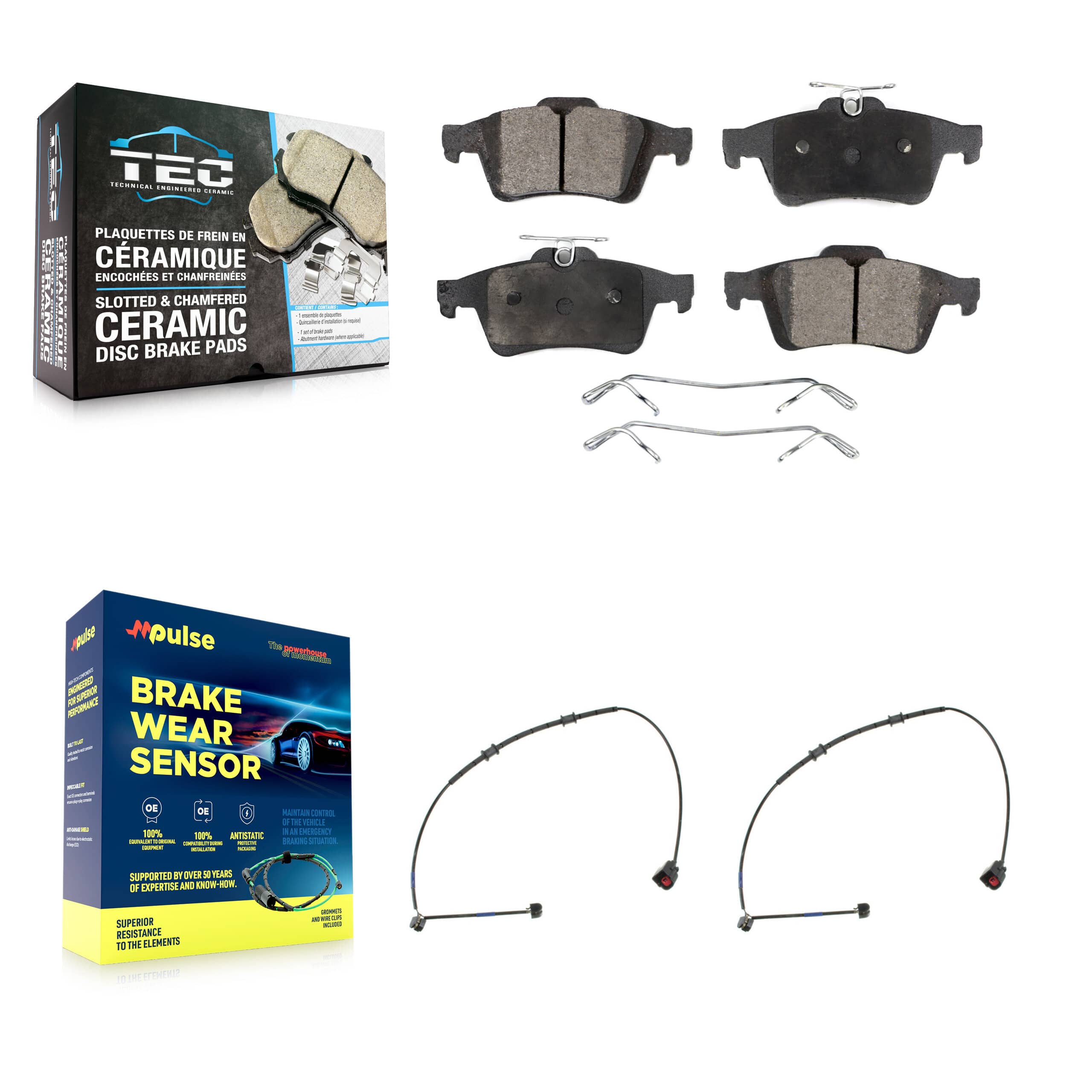 TEC - KTW-101367 - Rear Disc Brake Pad Kits