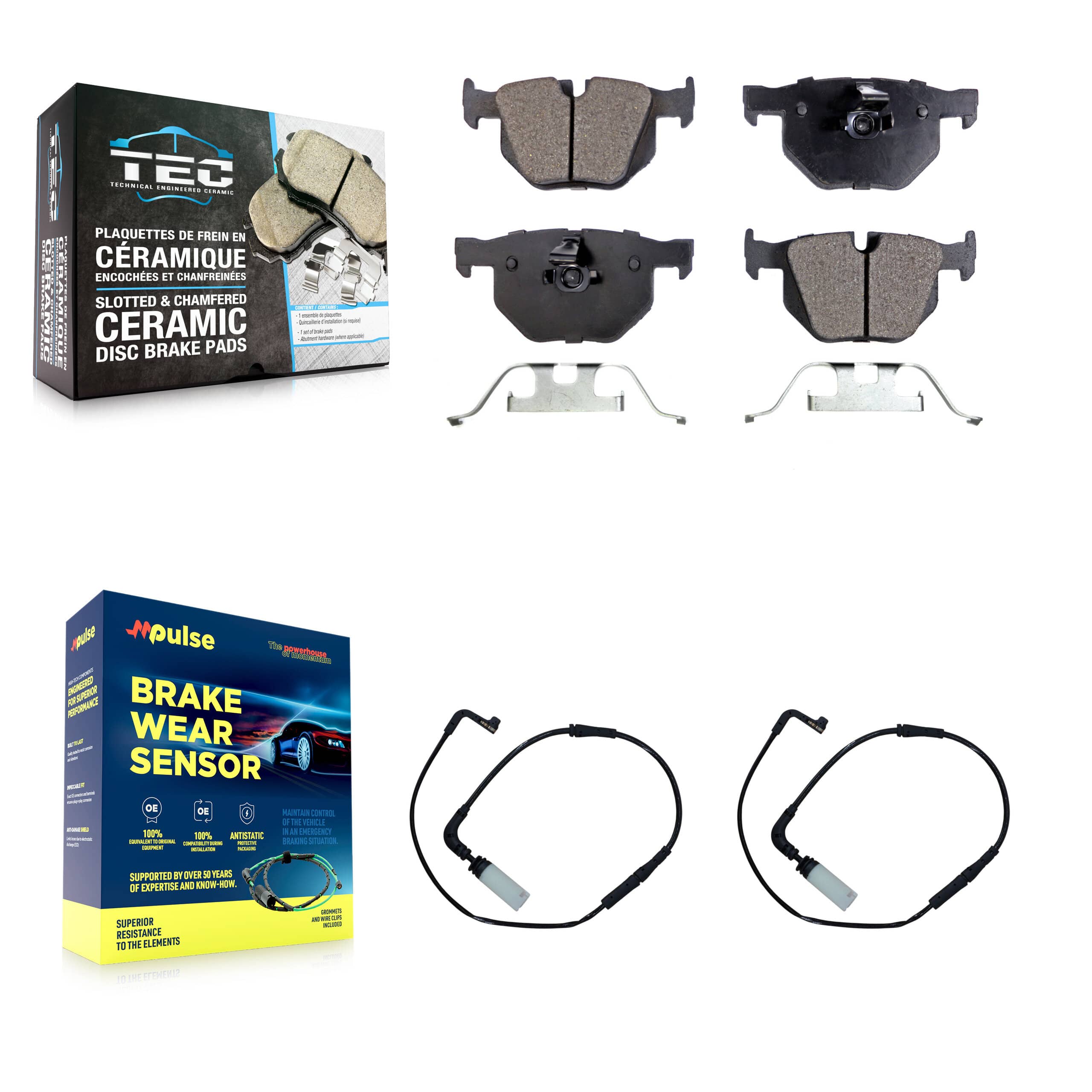 TEC - KTW-101391 - Rear Disc Brake Pad Kits