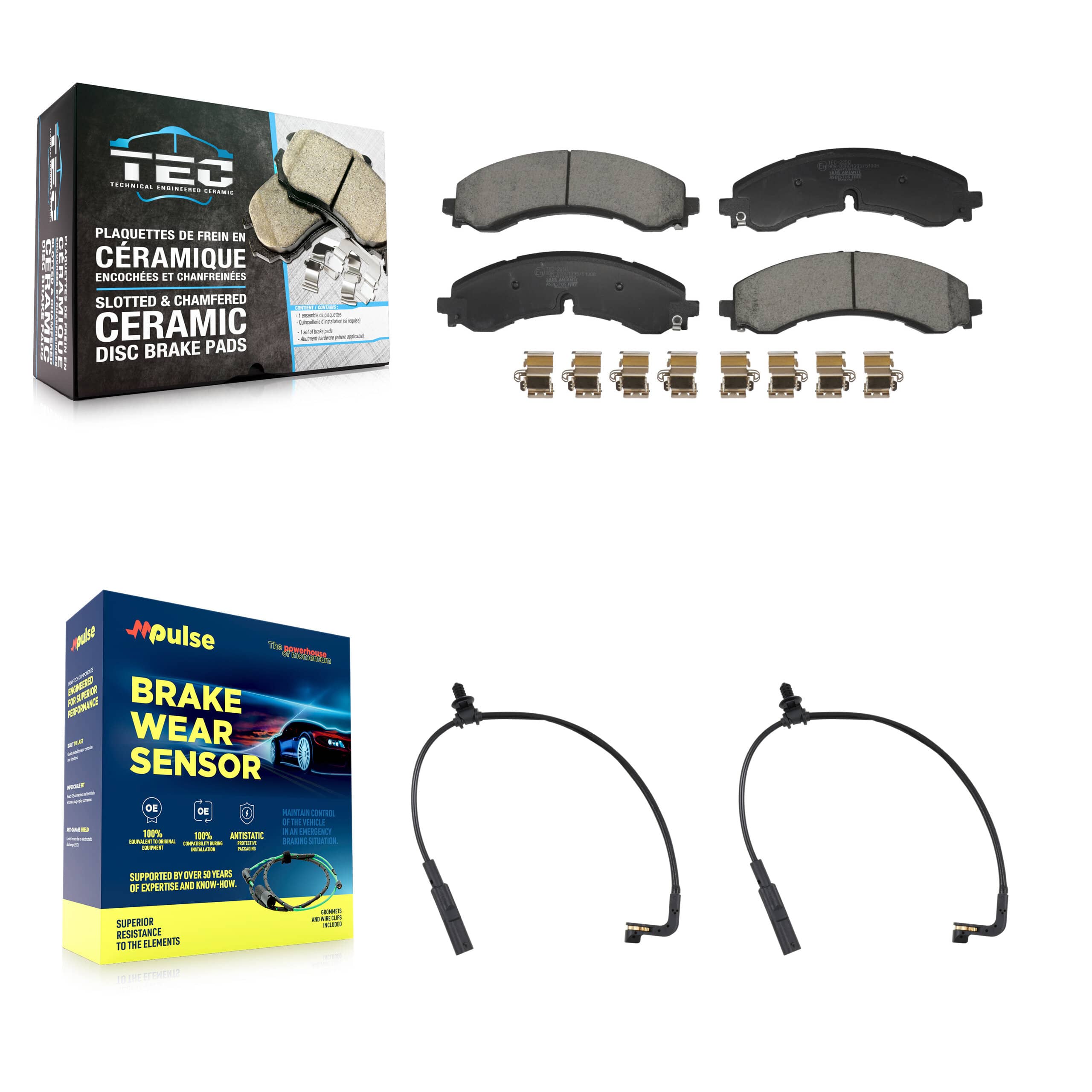 TEC - KTW-101556 - Front Disc Brake Pad Kits