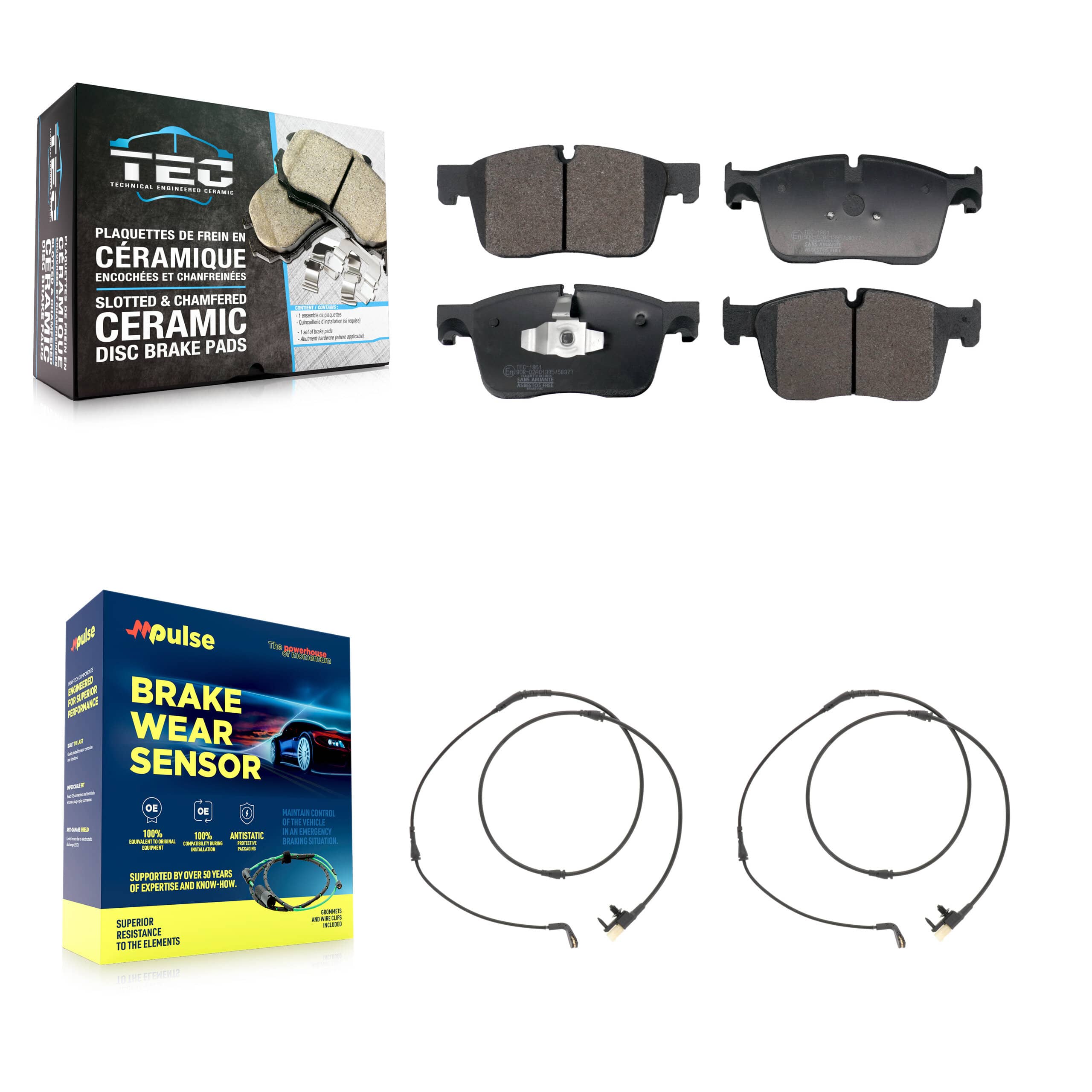 TEC - KTW-101558 - Front Disc Brake Pad Kits