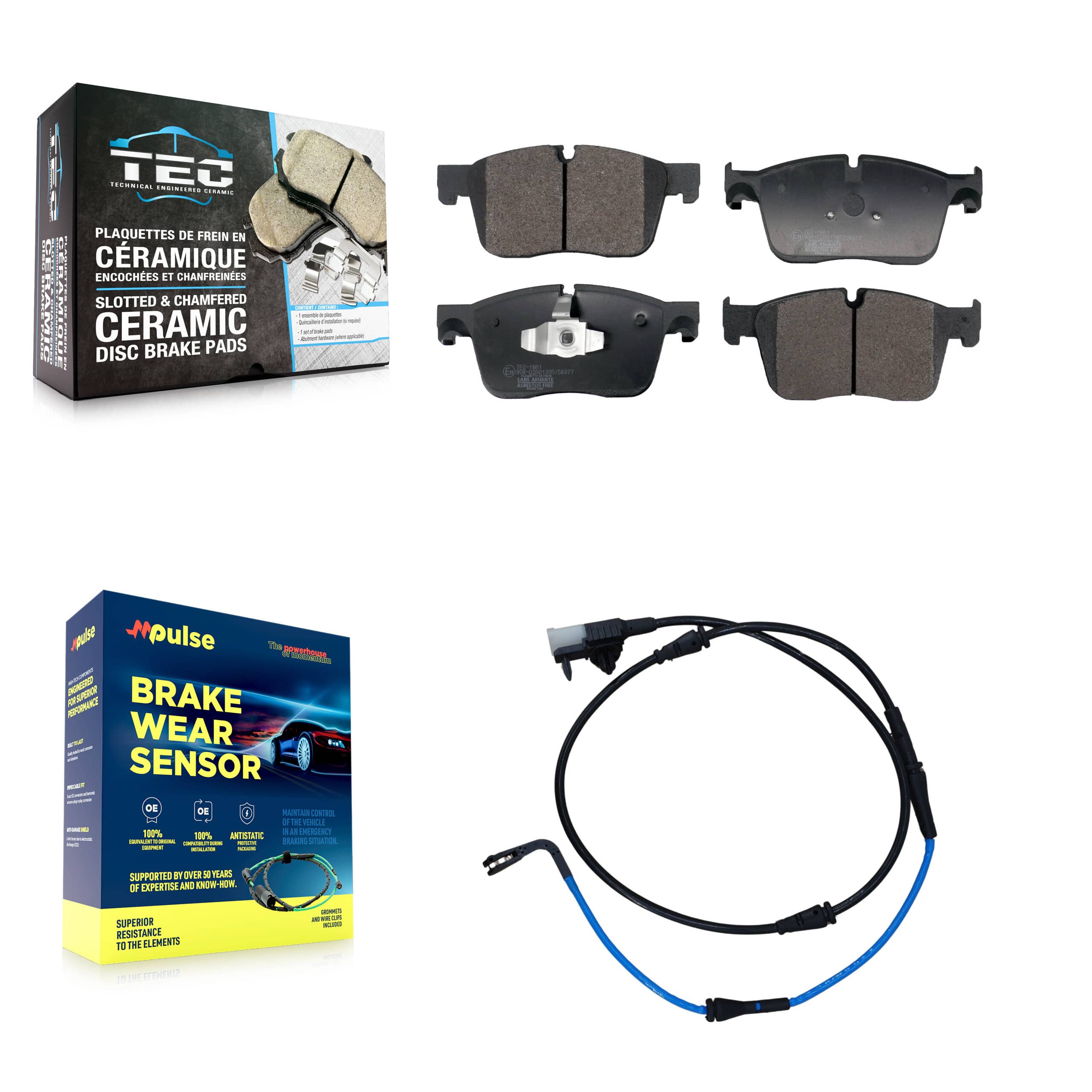 TEC - KTW-101578 - Front Disc Brake Pad Kits