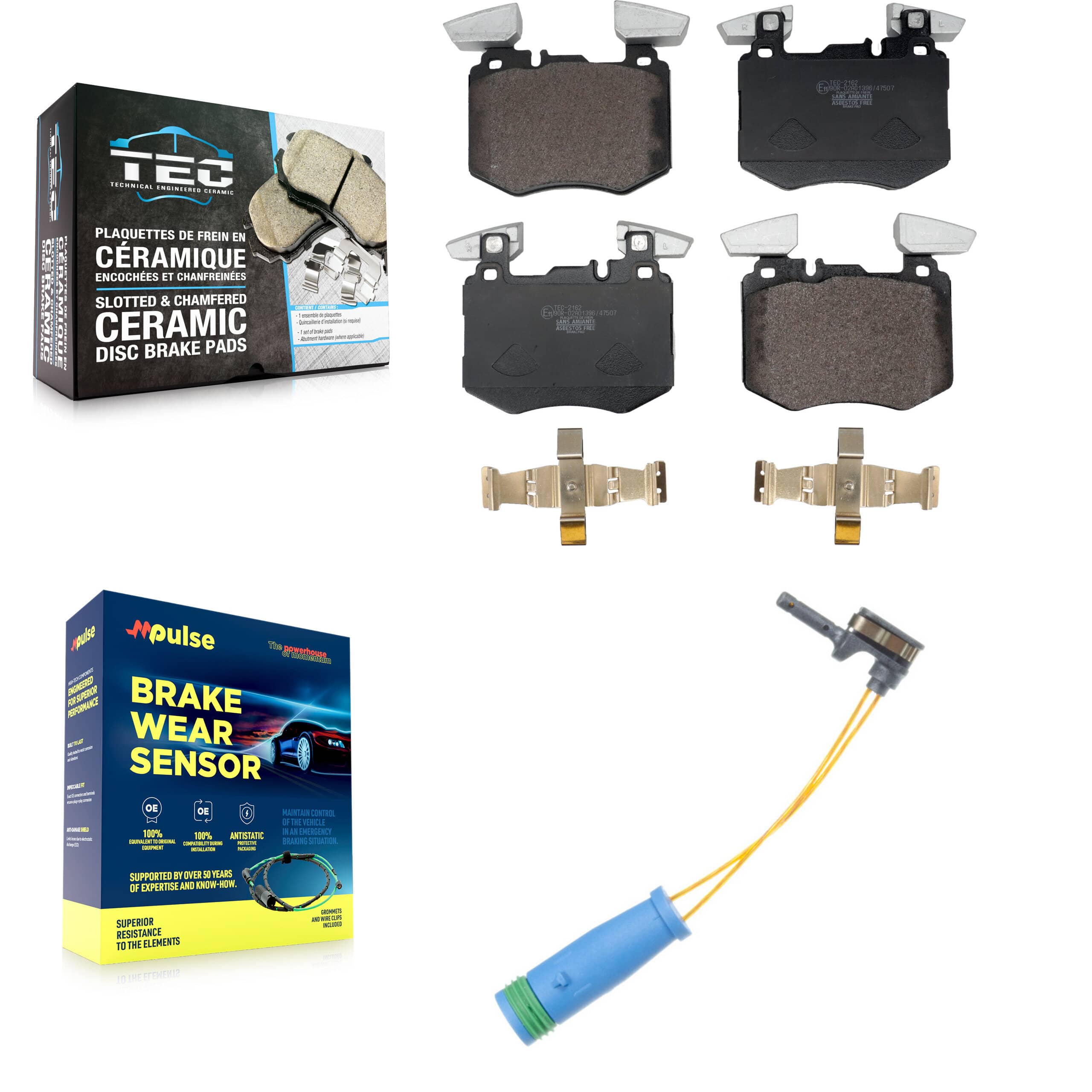 TEC - KTW-101588 - Front Disc Brake Pad Kits