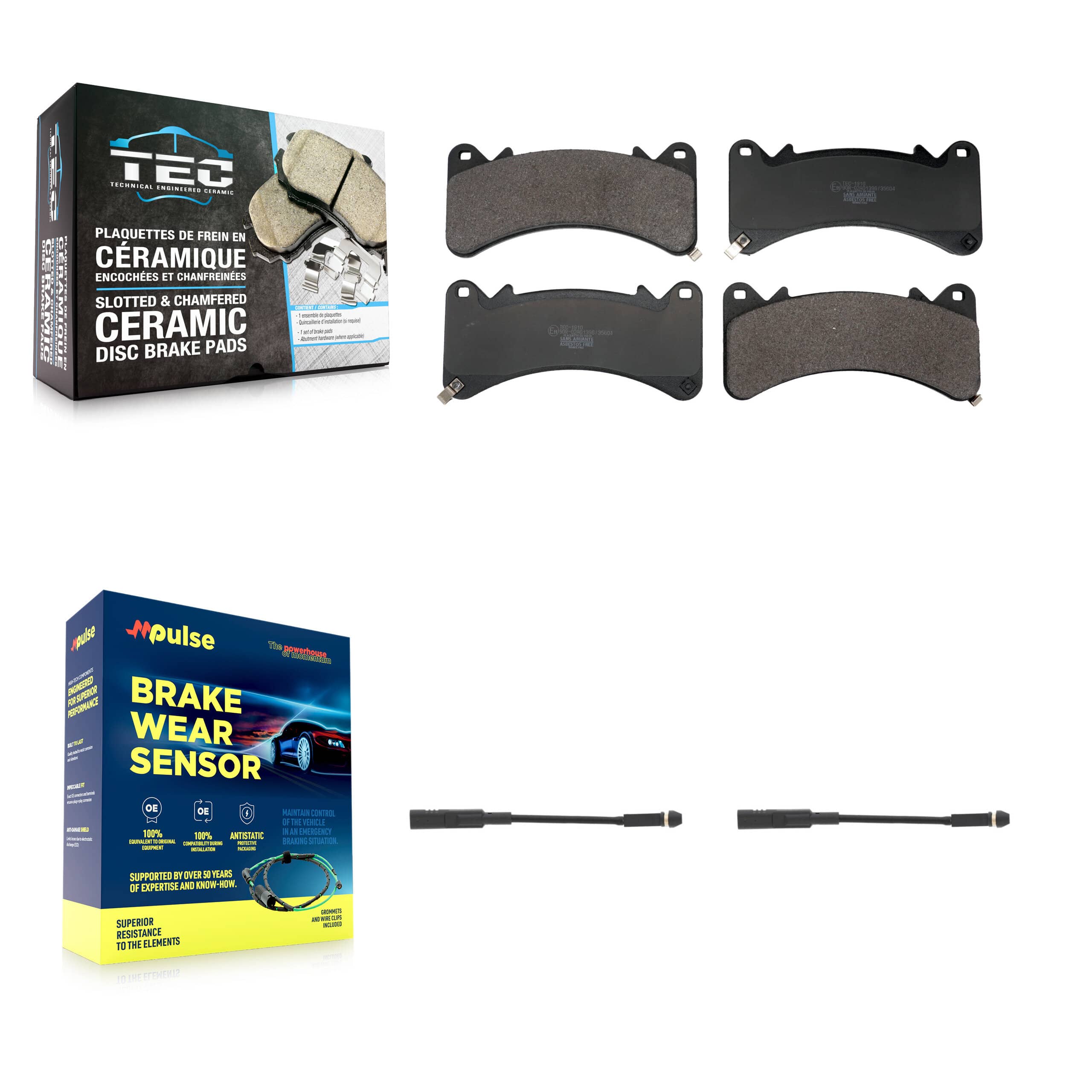 TEC - KTW-101692 - Front Disc Brake Pad Kits