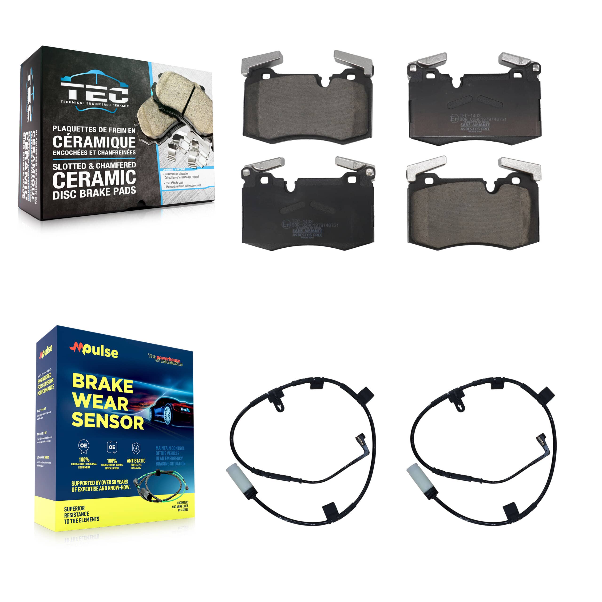 TEC - KTW-101695 - Front Disc Brake Pad Kits