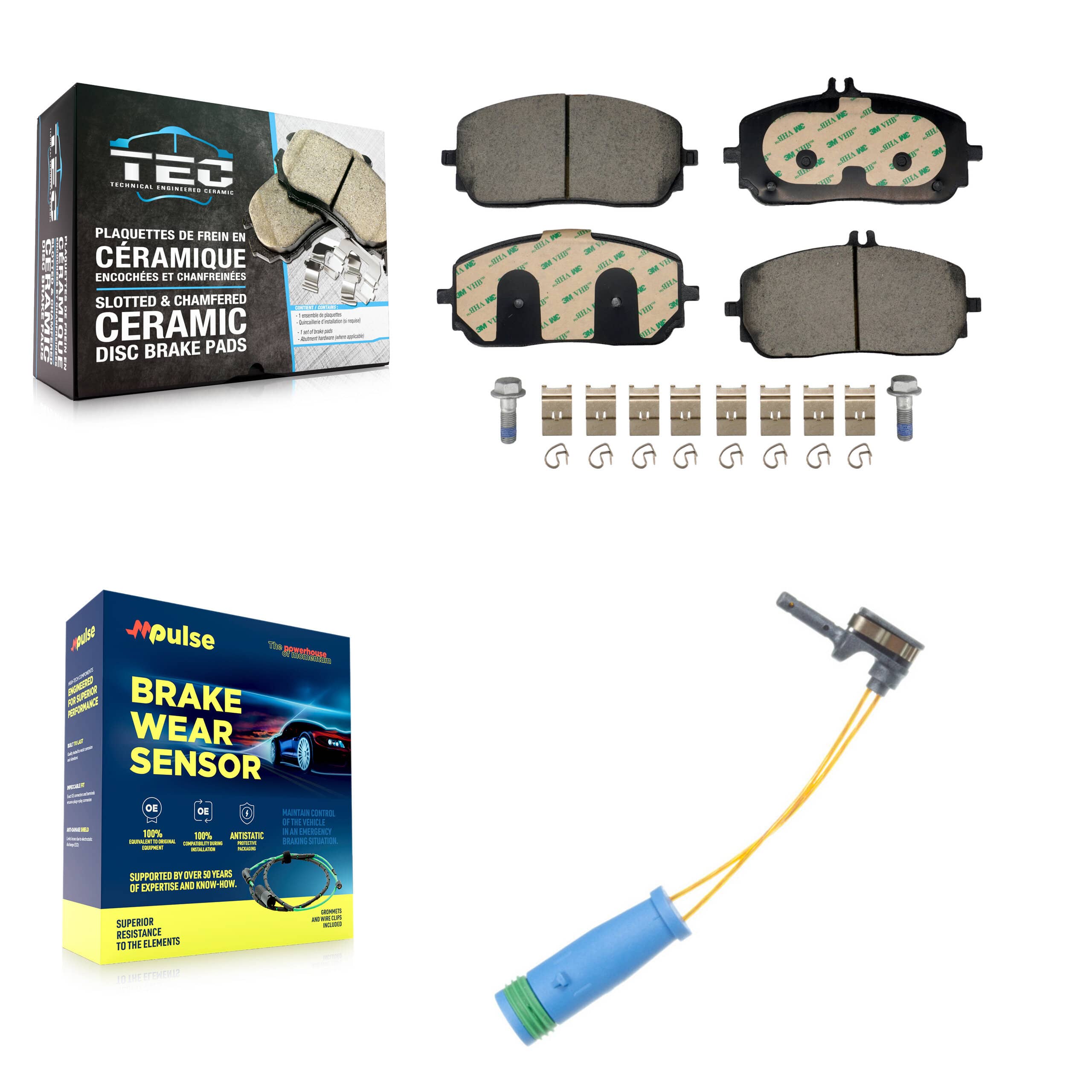 TEC - KTW-101709 - Front Disc Brake Pad Kits