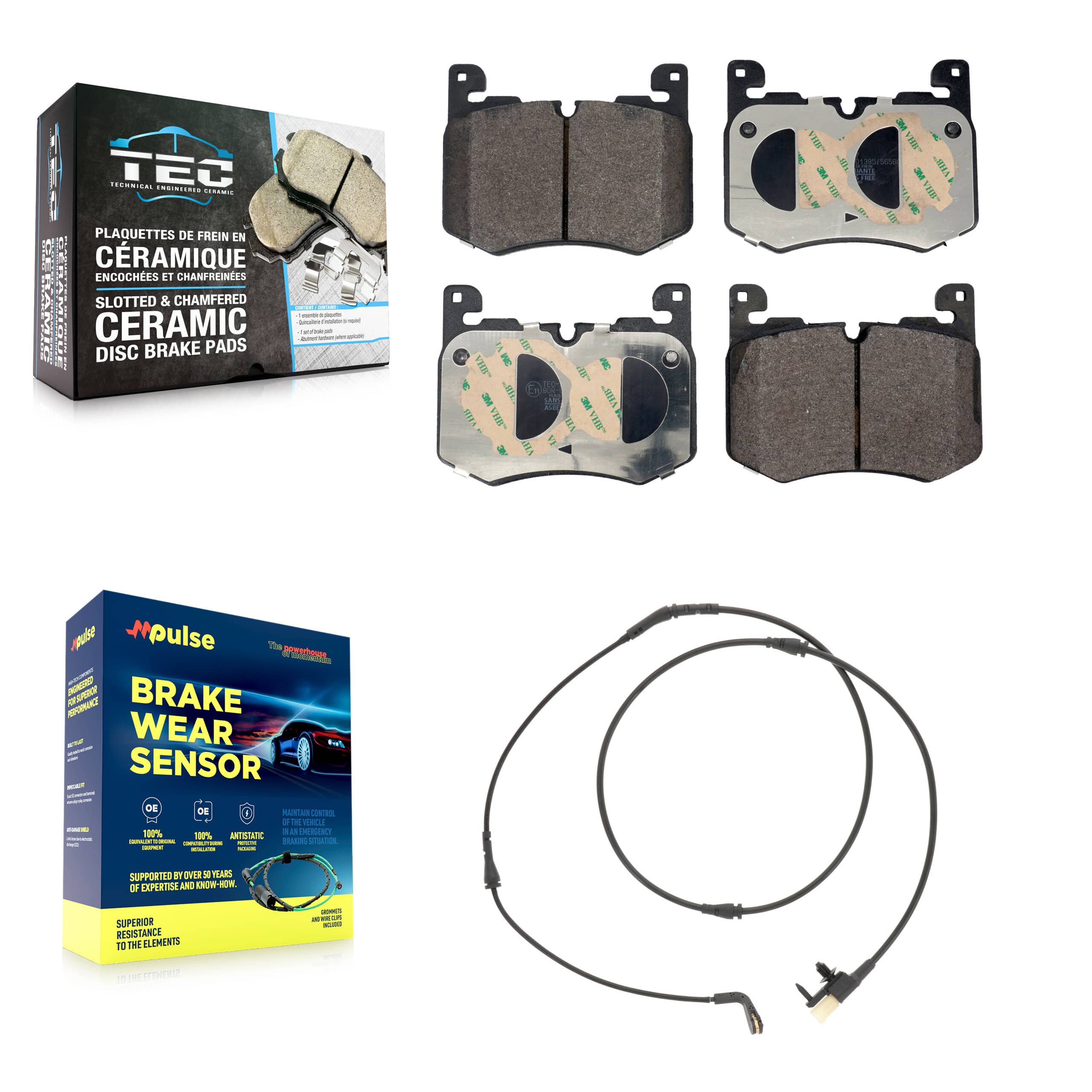 TEC - KTW-101713 - Front Disc Brake Pad Kits