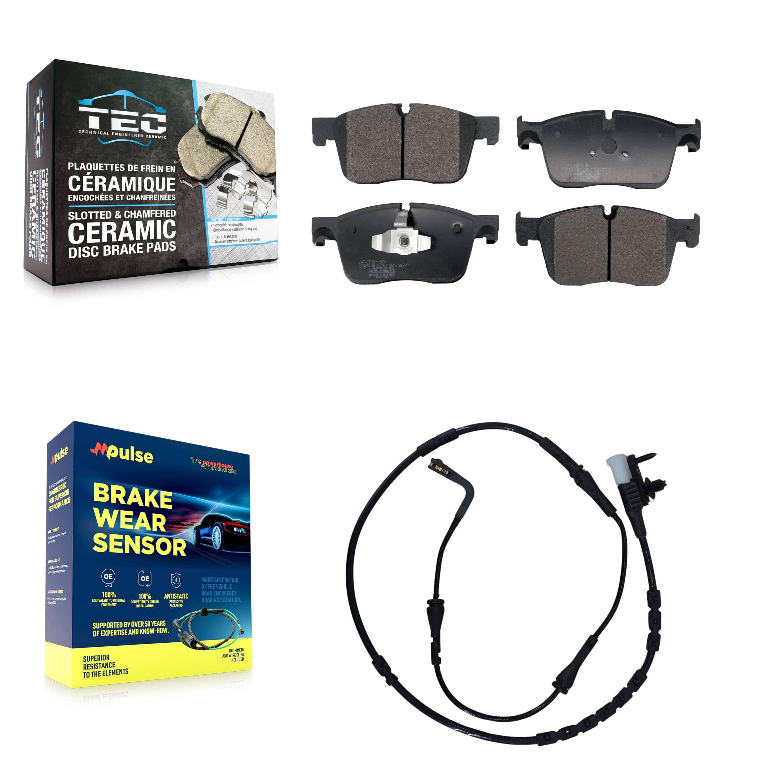 TEC - KTW-101714 - Front Disc Brake Pad Kits