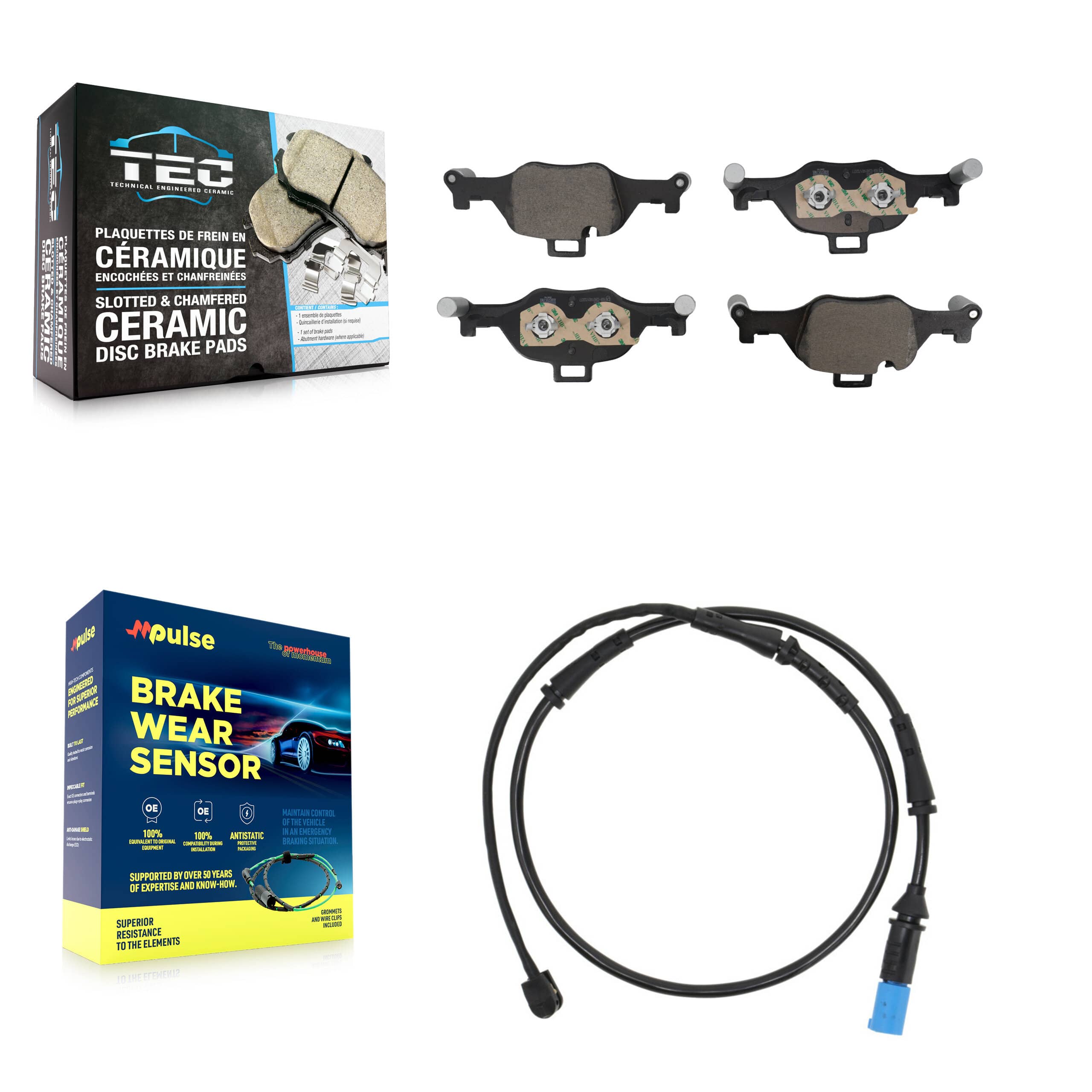 TEC - KTW-101717 - Front Disc Brake Pad Kits