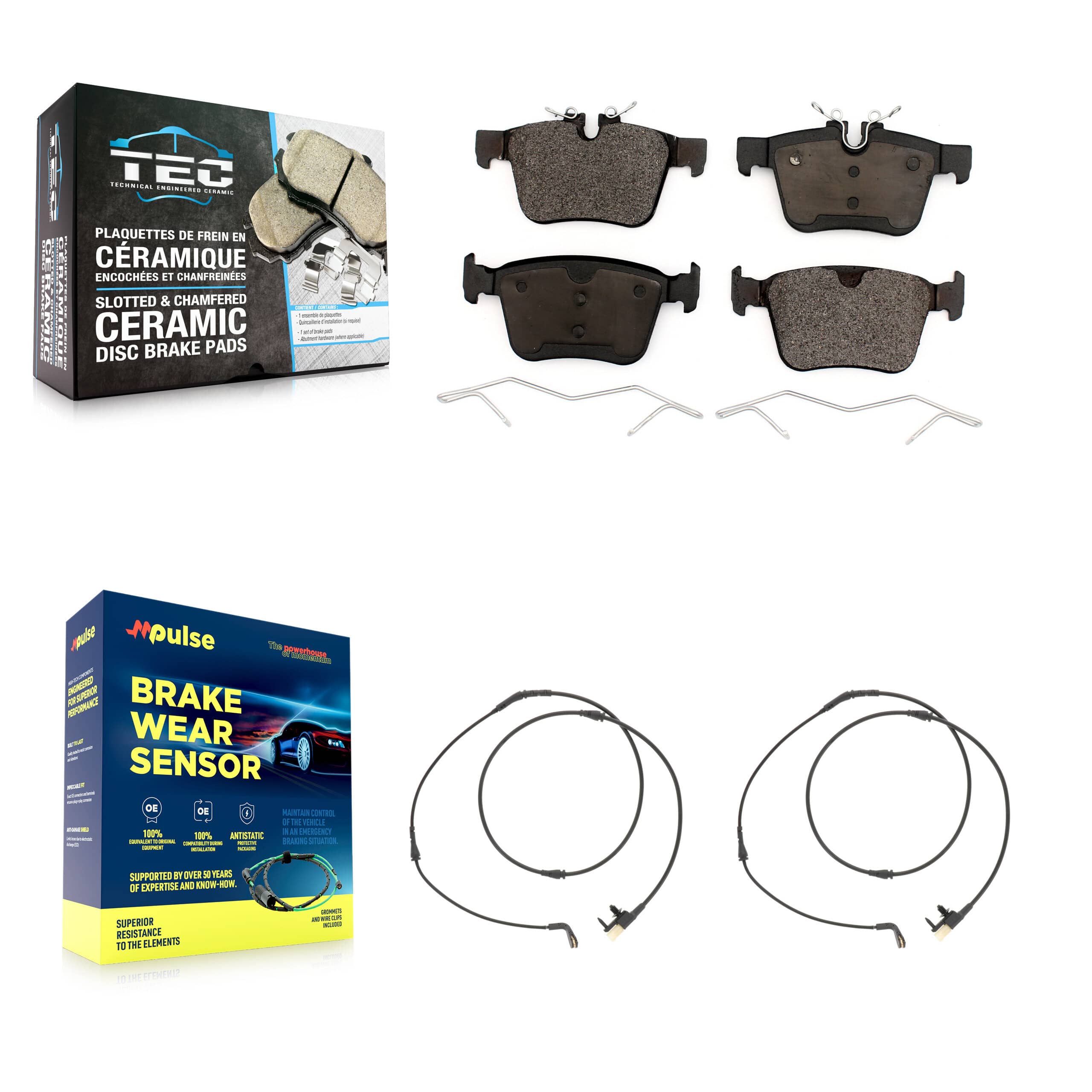 TEC - KTW-101721 - Rear Disc Brake Pad Kits