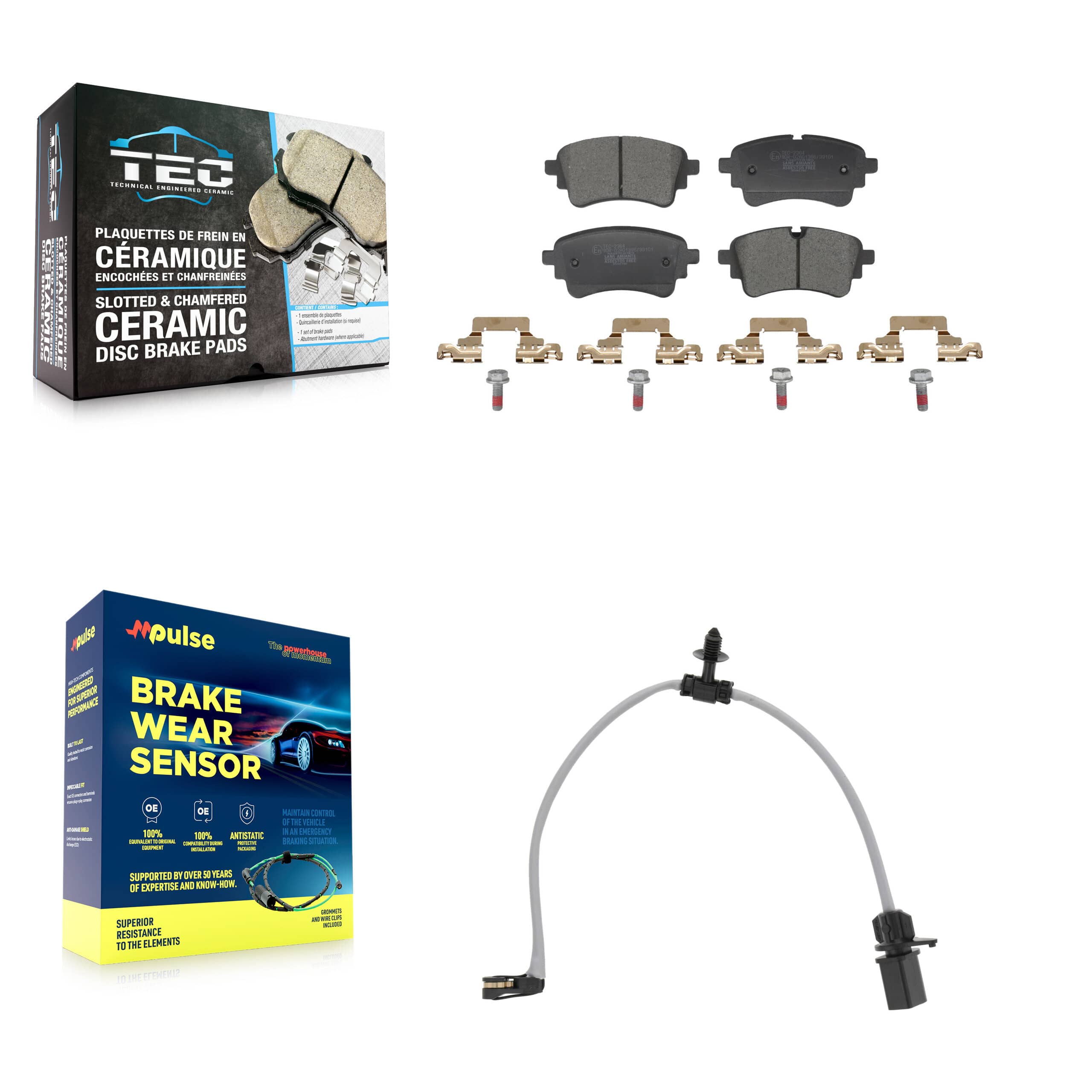 TEC - KTW-101741 - Rear Disc Brake Pad Kits