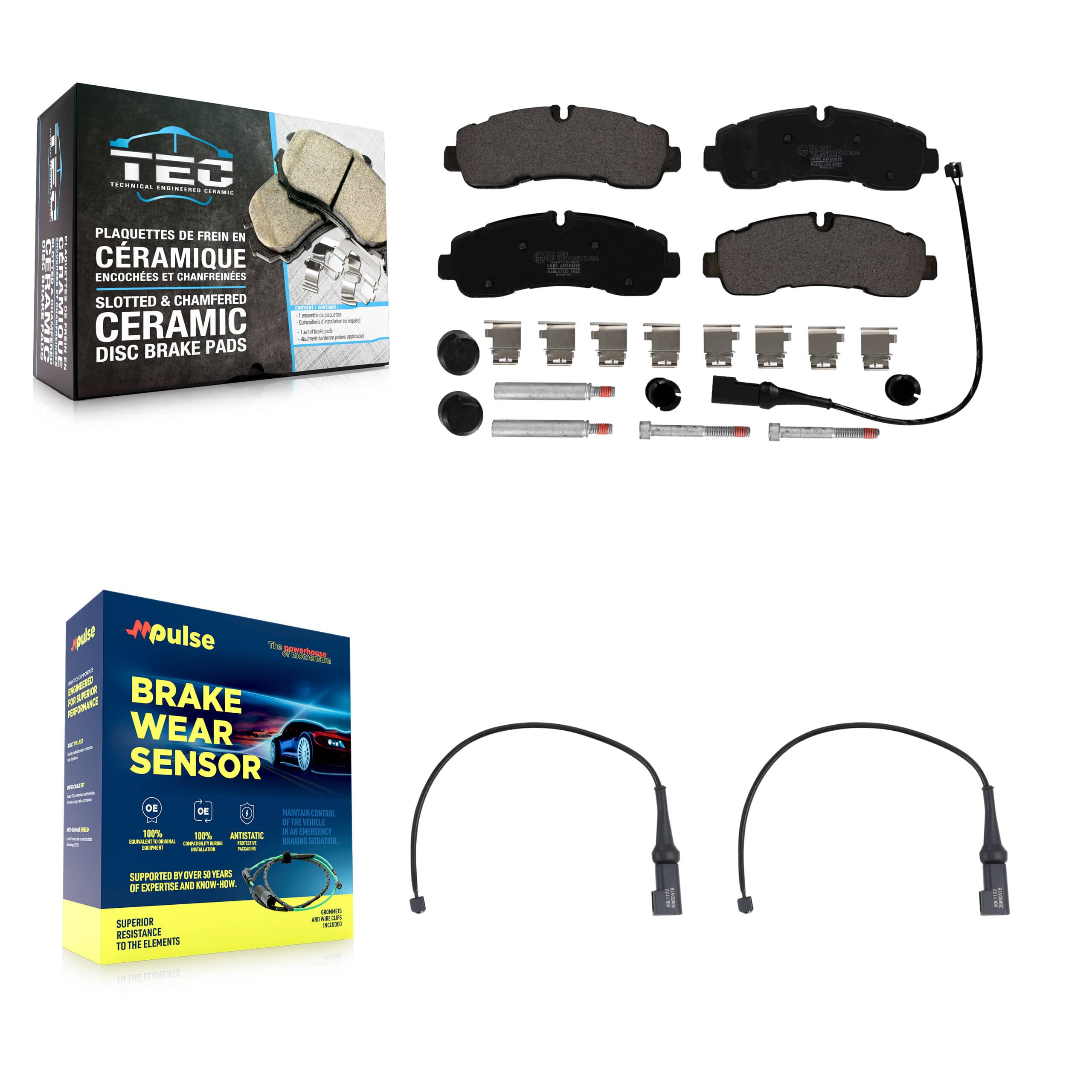 TEC - KTW-101842 - Rear Disc Brake Pad Kits