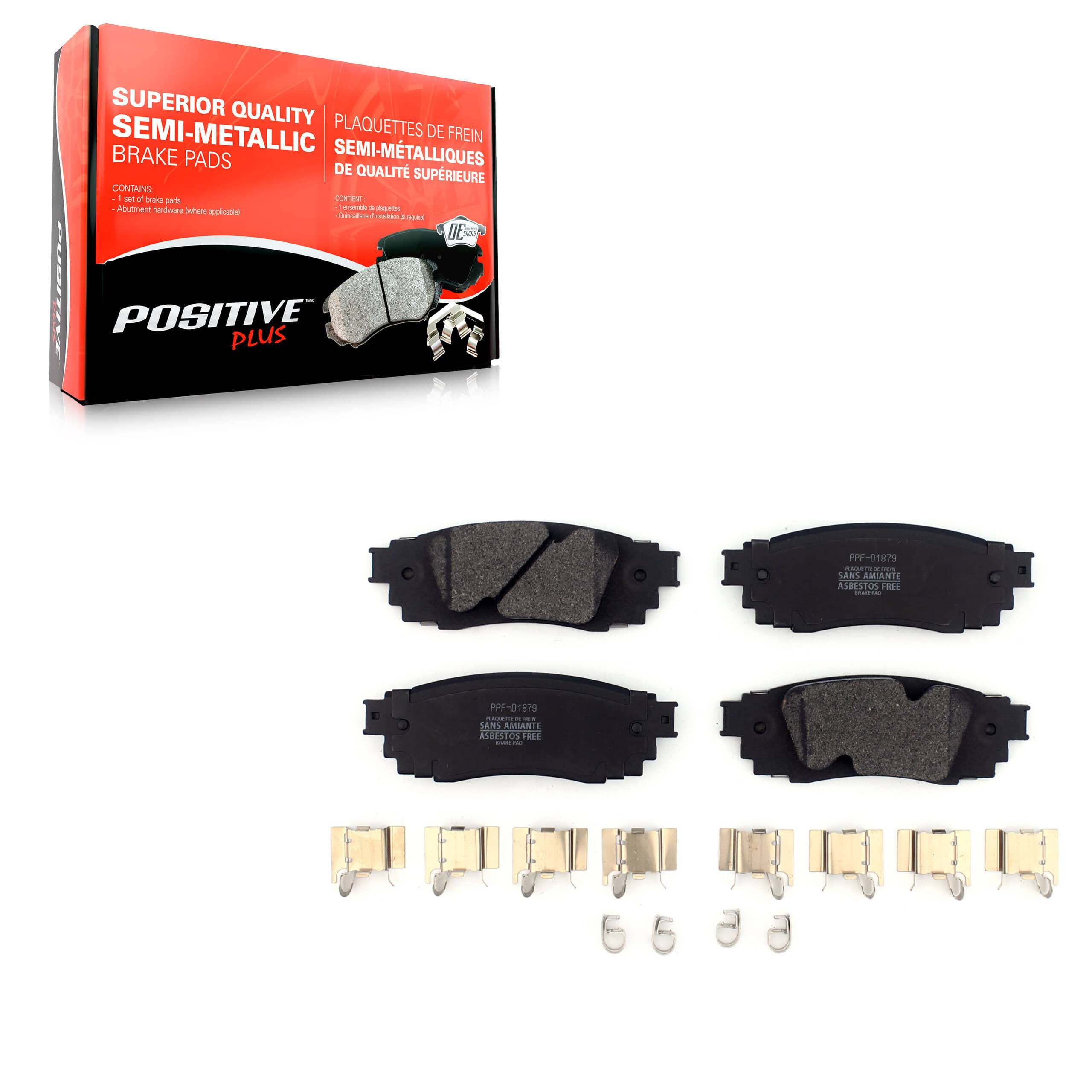 Positive Plus - PPF-D1879 - Rear Disc Brake Pad