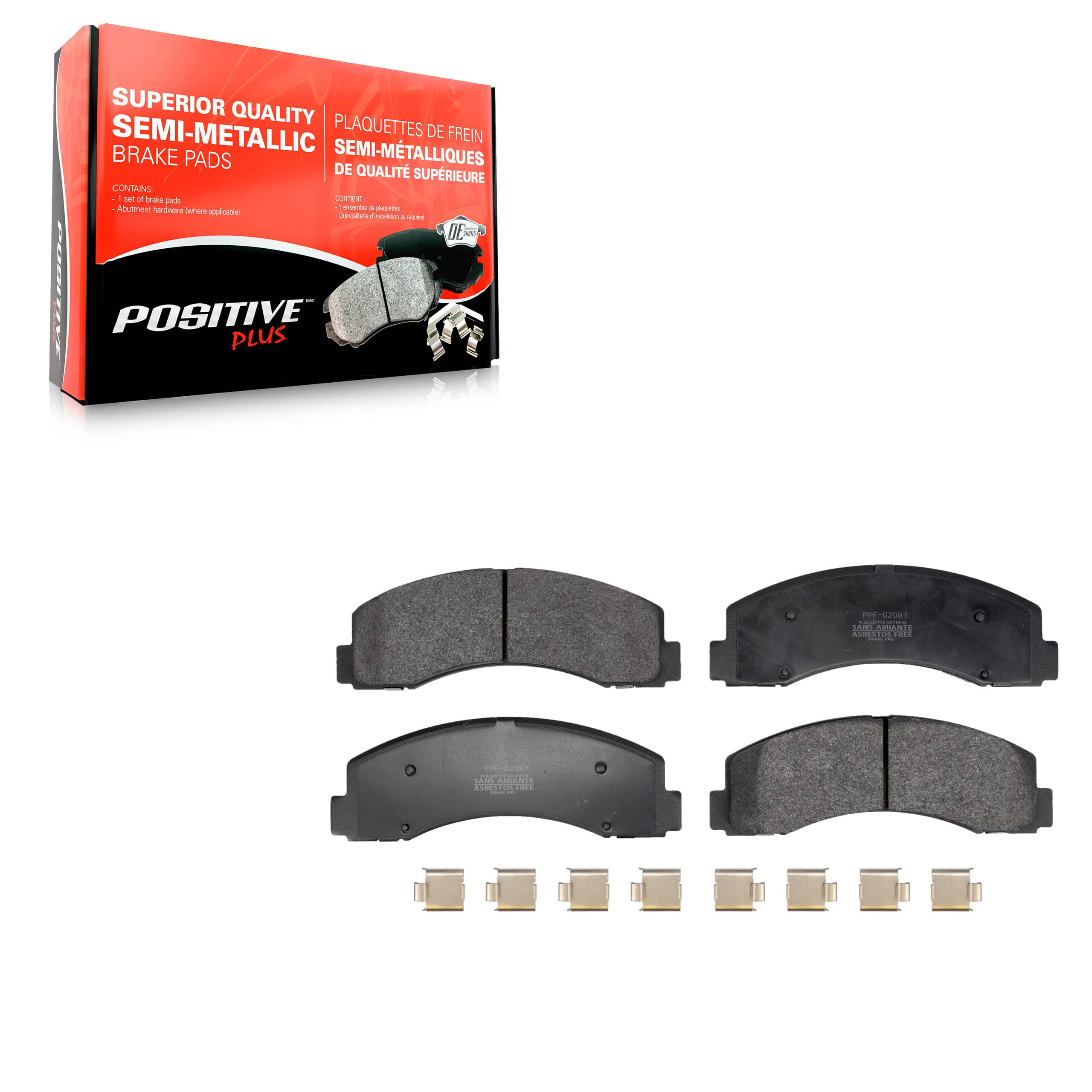 Positive Plus - PPF-D2087 - Front Disc Brake Pad
