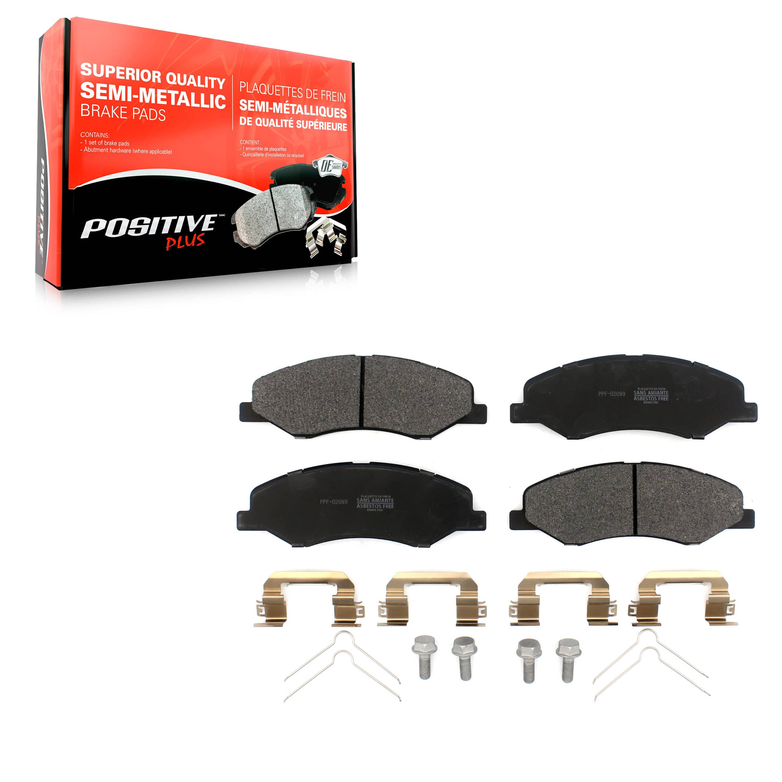 Positive Plus - PPF-D2089 - Front Disc Brake Pad