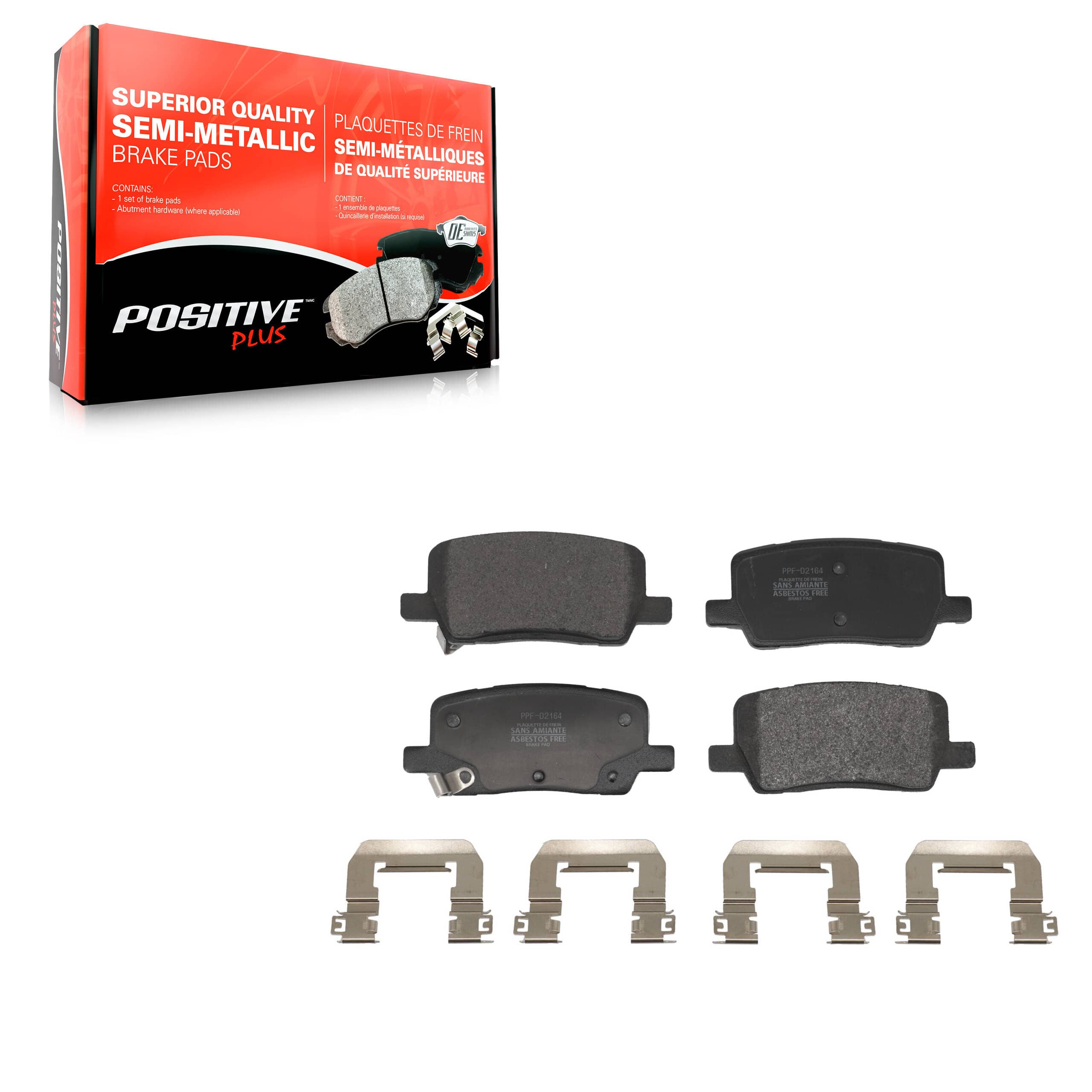 Positive Plus - PPF-D2164 - Rear Disc Brake Pad
