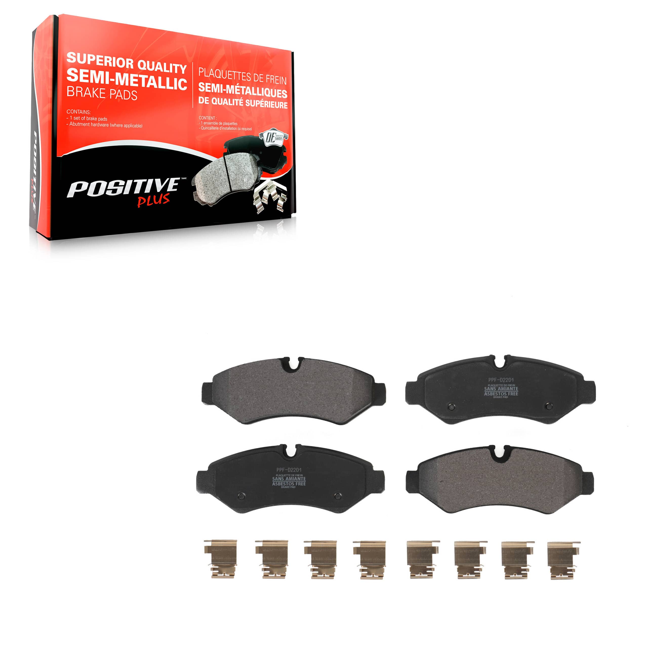Positive Plus - PPF-D2201 - Rear Disc Brake Pad