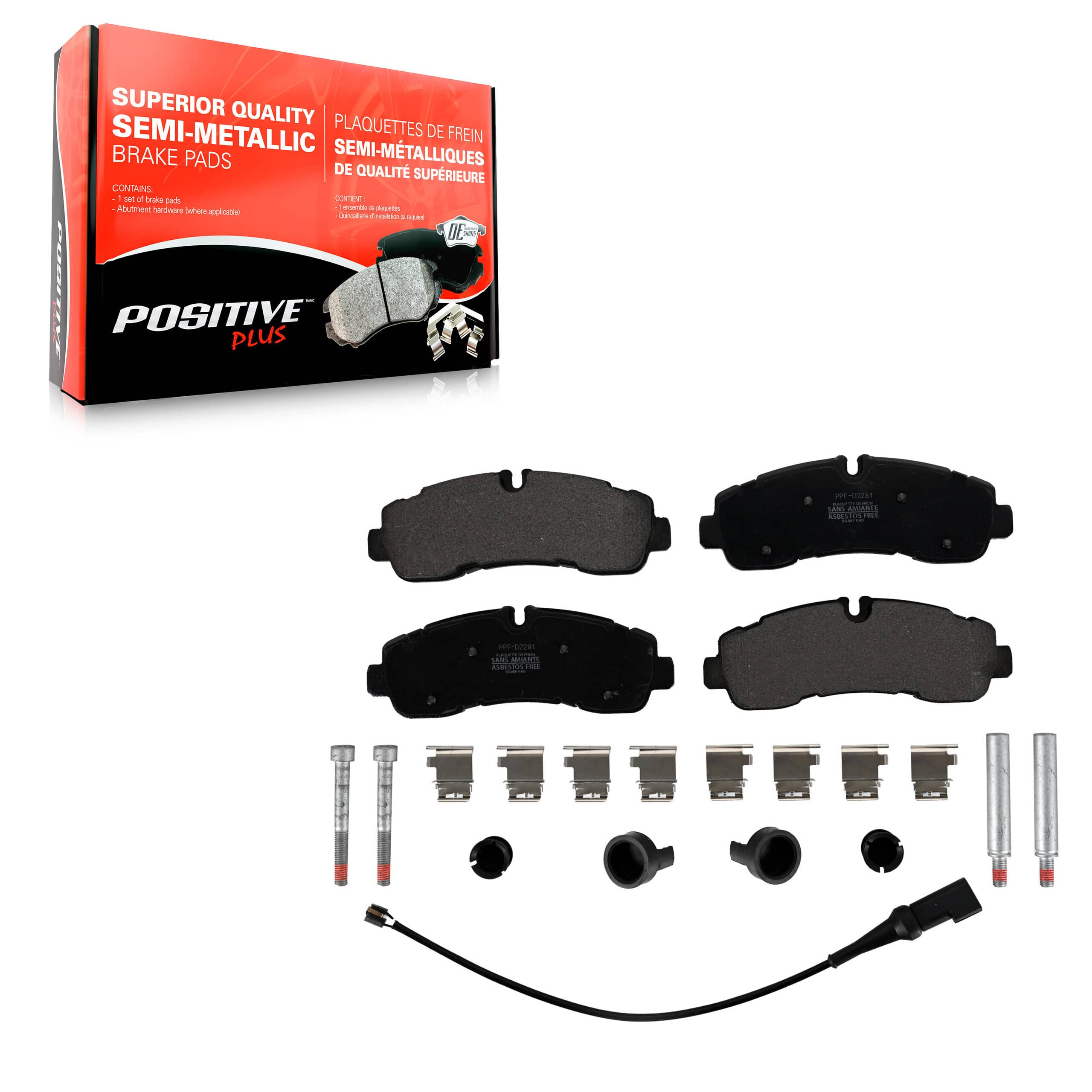 Positive Plus - PPF-D2281 - Rear Disc Brake Pad
