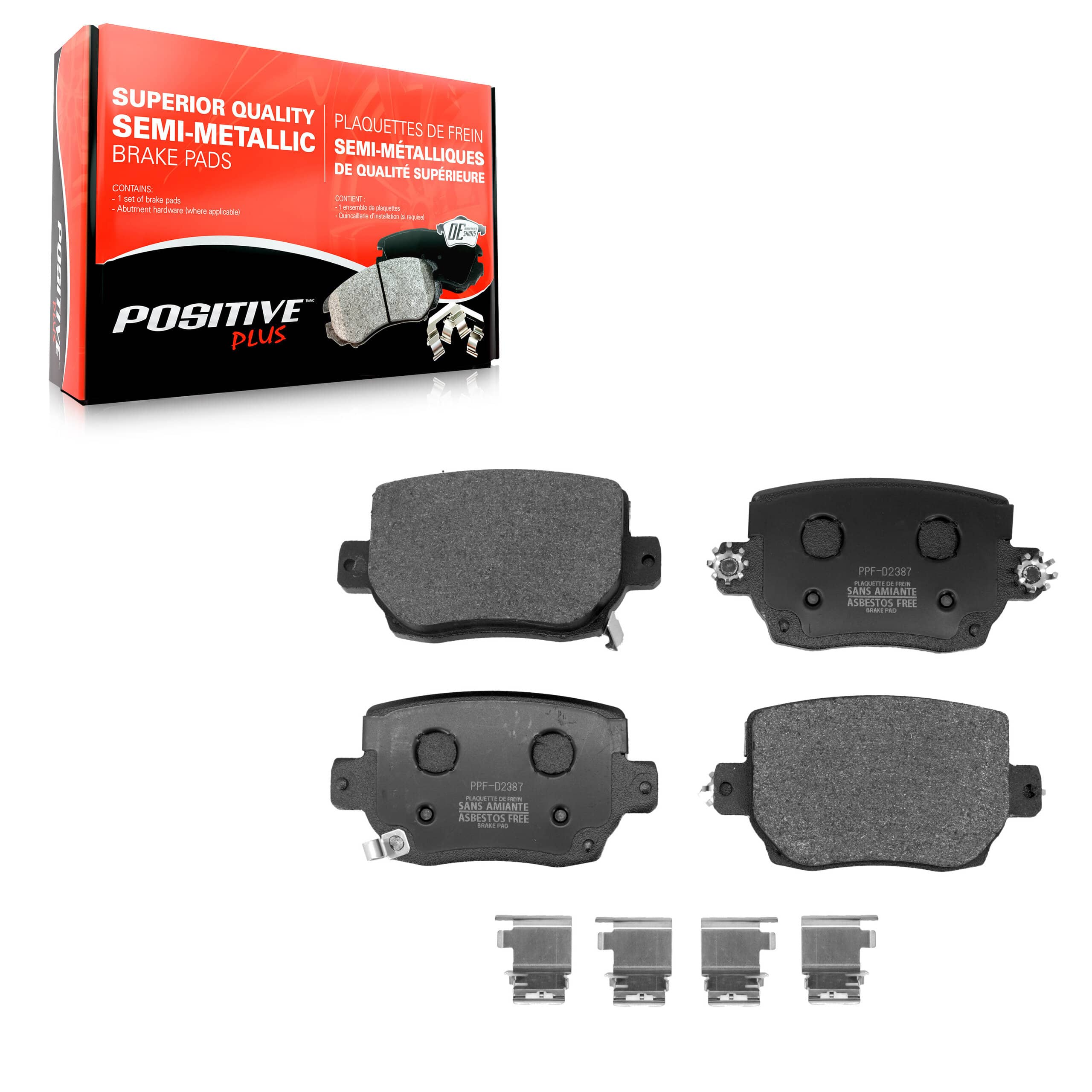 Positive Plus - PPF-D2387 - Rear Disc Brake Pad