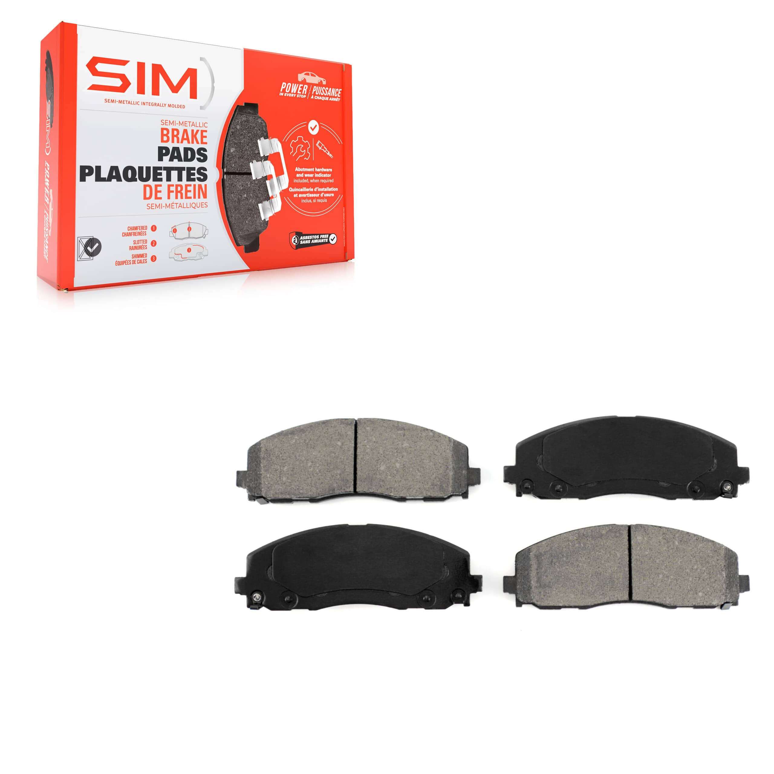 SIM - SIM-1589 - Front Disc Brake Pad
