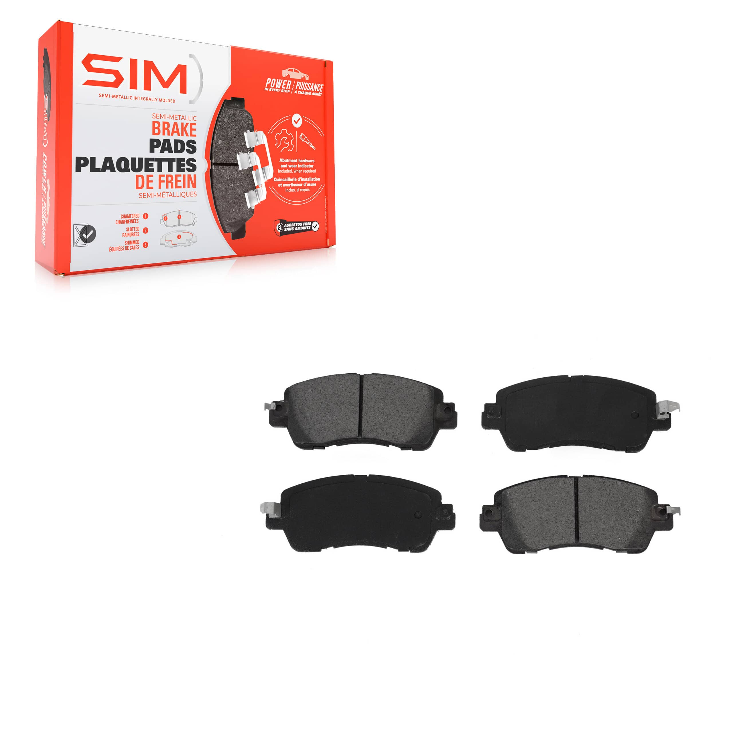 SIM - SIM-1852 - Front Disc Brake Pad