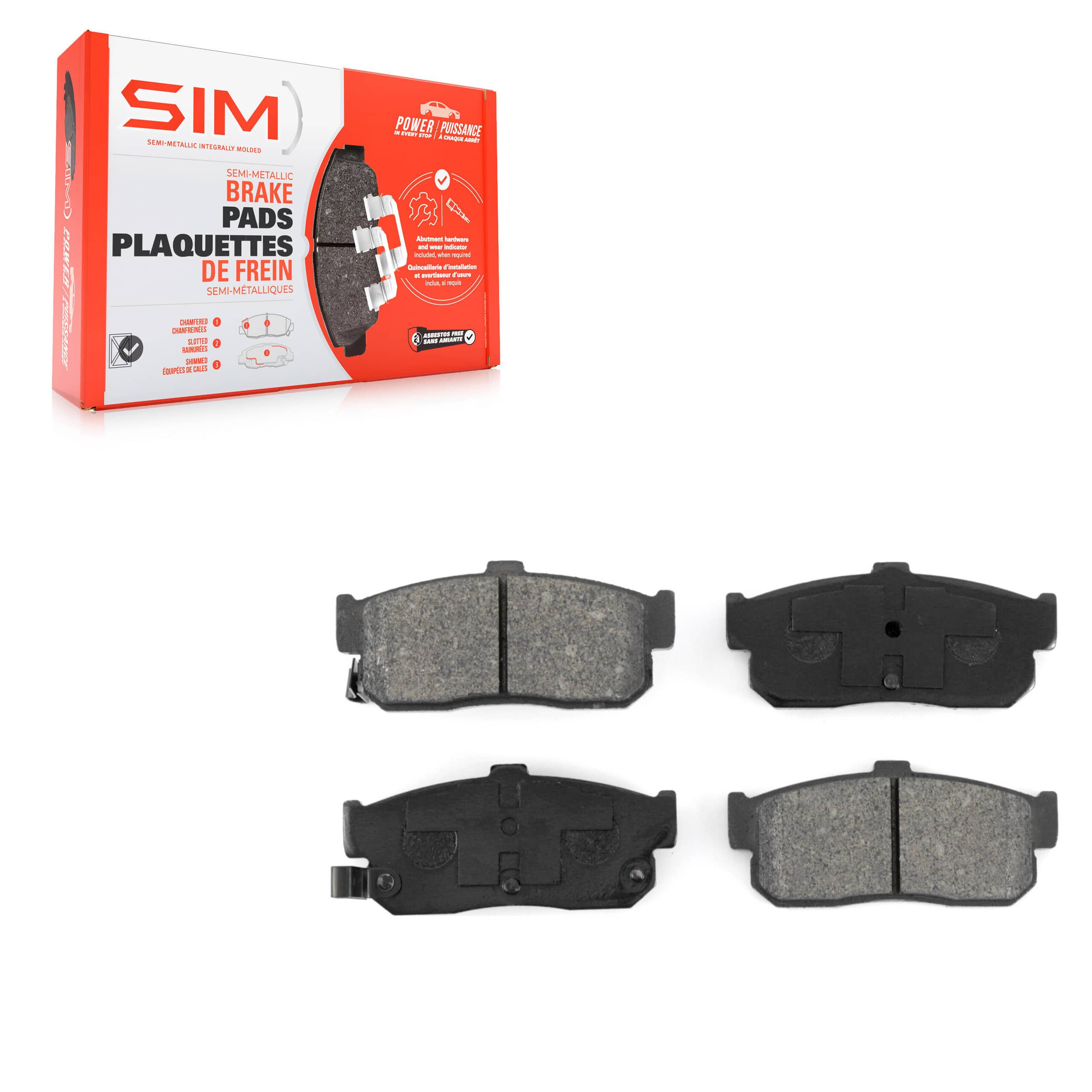 SIM - SIM-595 - Rear Disc Brake Pad